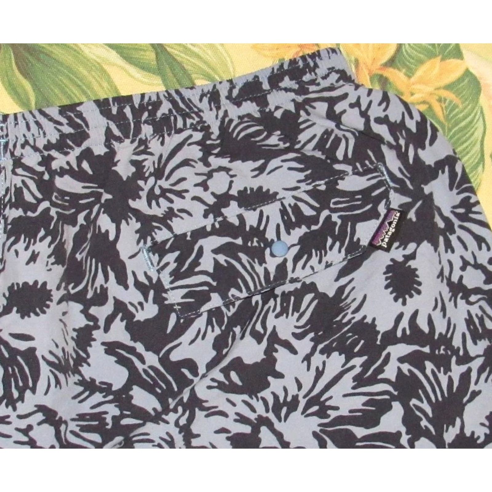 Patagonia PATAGONIA Blue Printed 9" Lined Baggies Shorts Large Mens Size US 33 - 2 Thumbnail