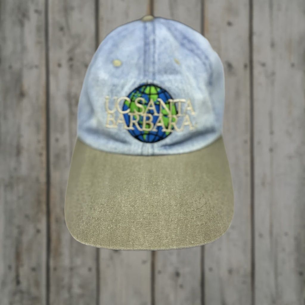 Denime VINTAGE Cobra Cap UC Santa Barbara Adjustable Hat Cap Denim Blue One Size Embroidered Logo Men Baseball Cap USA College Beach 90s Size ONE SIZE - 1 Thumbnail