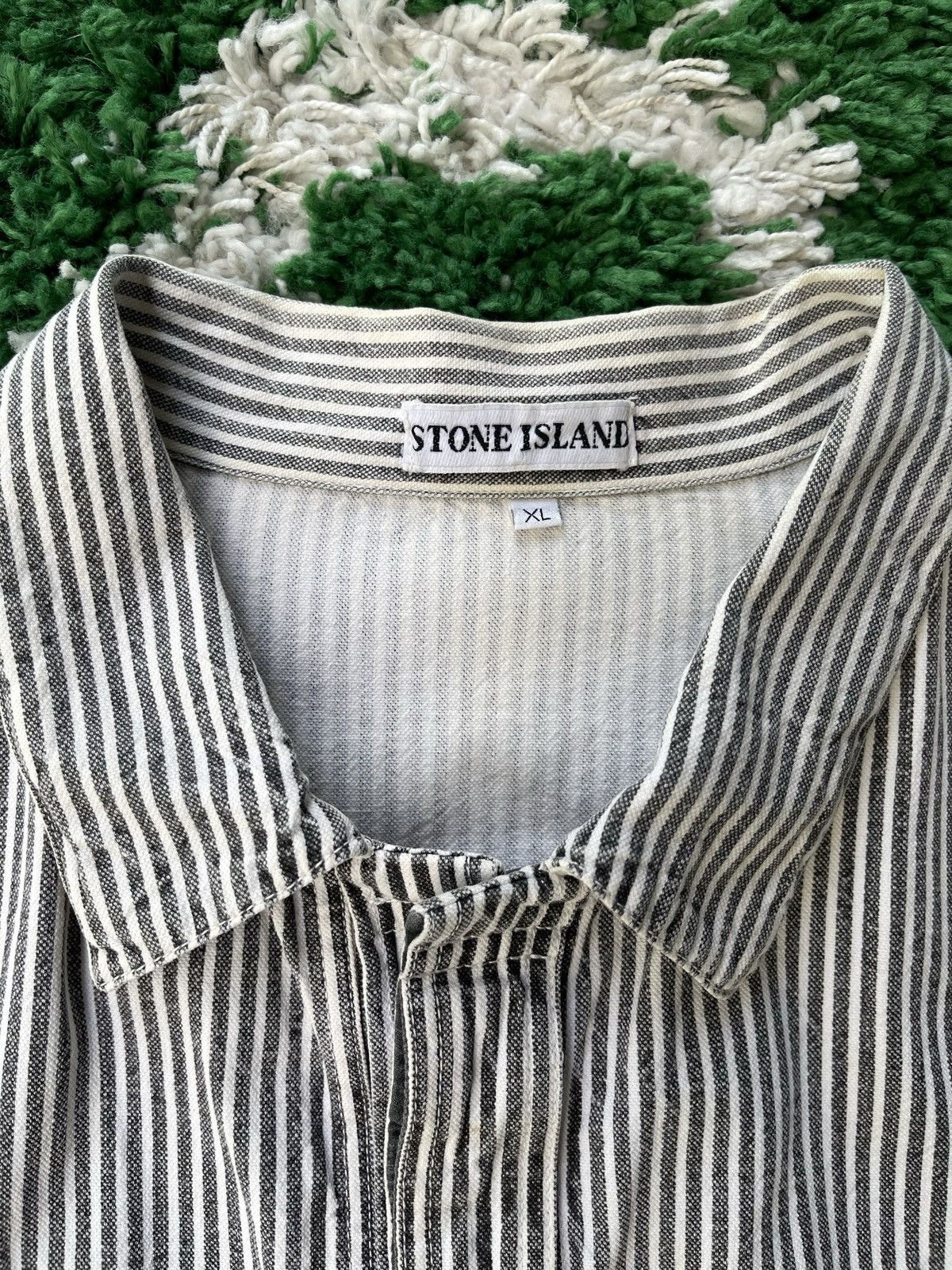 Stone Island Stone Island 1986 Rep Pigment Print Striped Chore Jacket Size US XL / EU 56 / 4 - 4 Thumbnail