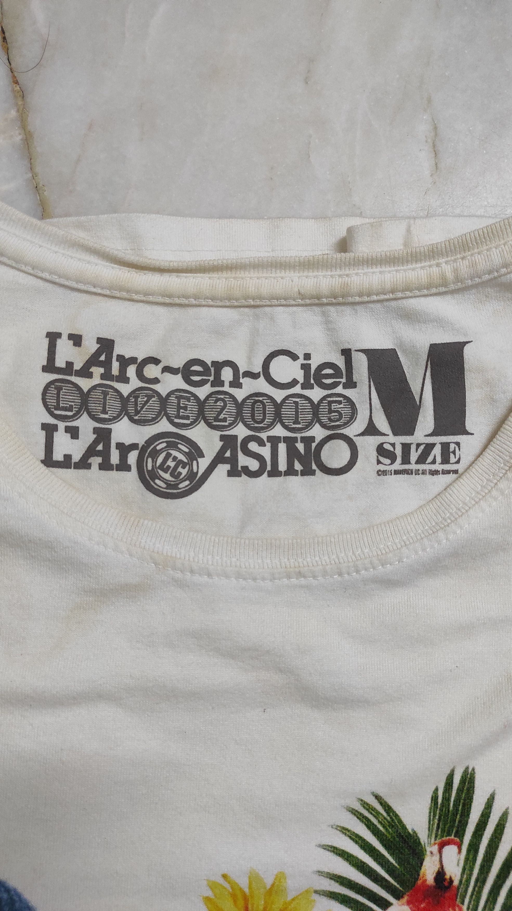 Band Tees LIVE 2015 L Arc en Ciel L 'AR CASINO PROMO TEE Size US S / EU 44-46 / 1 - 4 Thumbnail