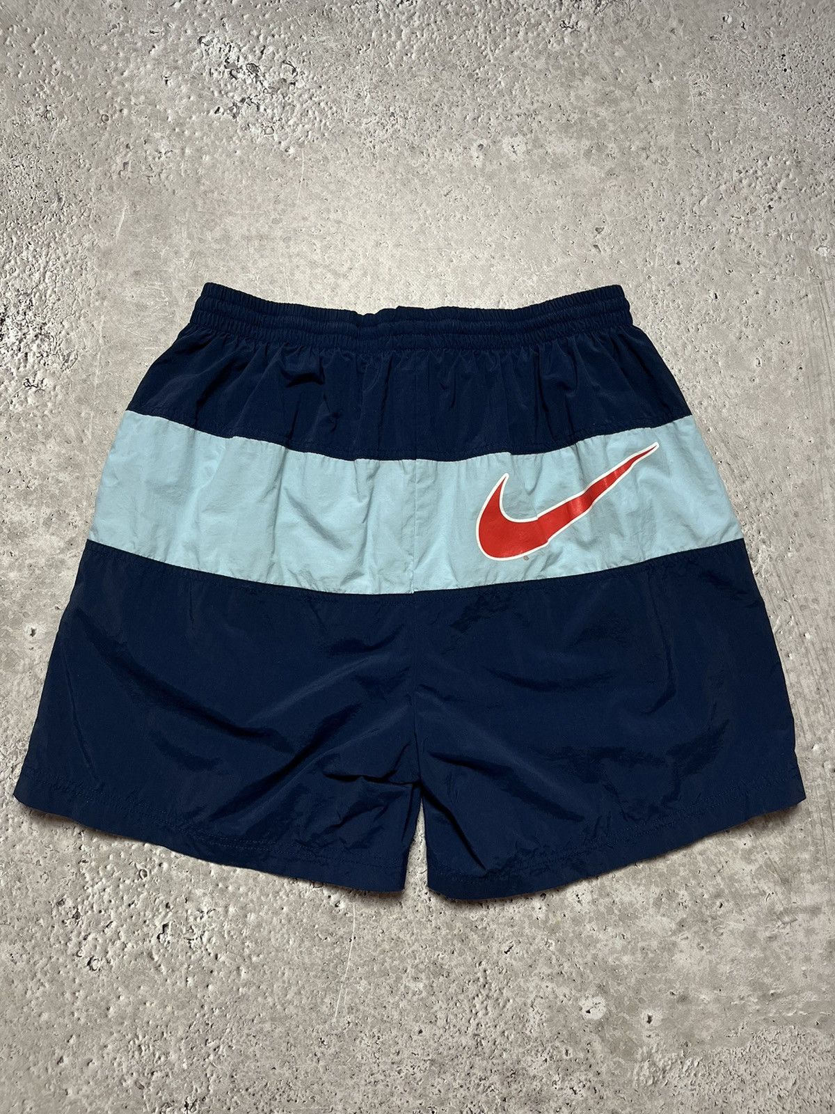 Japanese Brand × Nike × Vintage Y2k Vintage Shorts Nike Big Swoosh Size US 34 / EU 50 - 5 Thumbnail