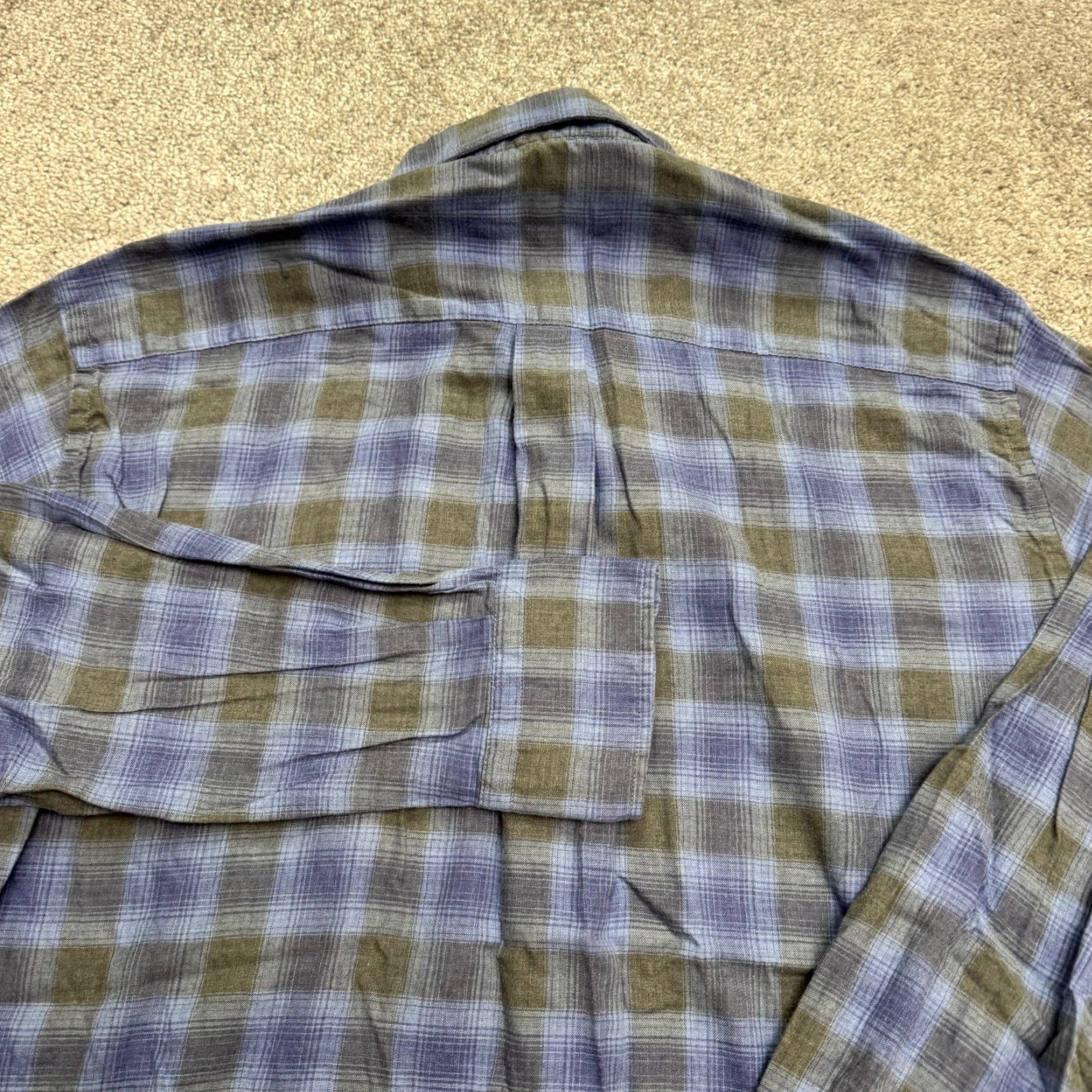 Peter Millar VINTAGE: No — Peter Millar Button-Down Shirt Mens M Blue Plaid Cotton Long Sleeve Casual Size US M / EU 48-50 / 2 - 4 Thumbnail