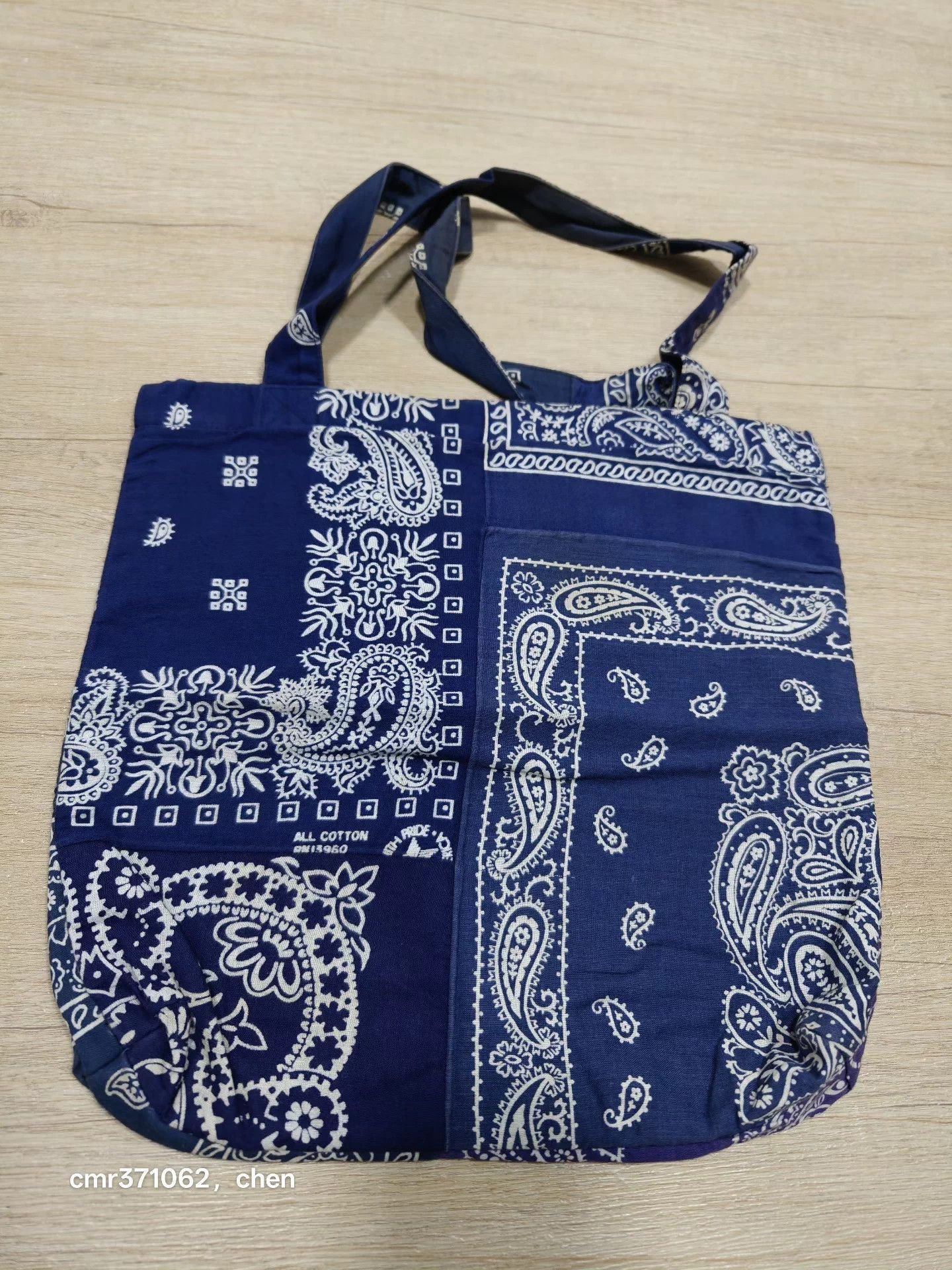 Visvim Blue Bandana Print Cotton Tote Bag Size ONE SIZE - 1 Thumbnail