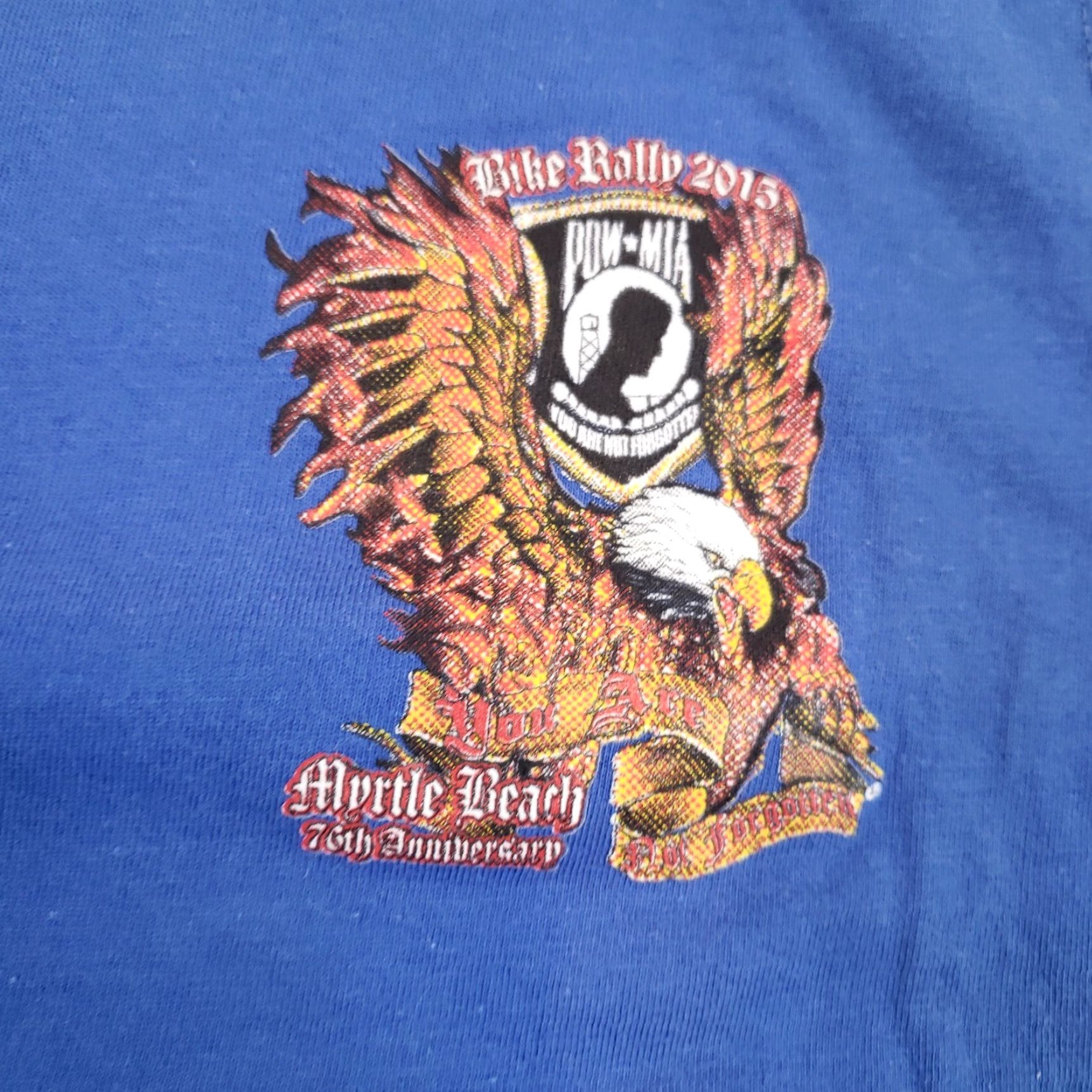Vintage Contagious Myrtle Beach Bike Rally 2015 Tank Top Mens Small Blue Sleeveless Graphic Size US S / EU 44-46 / 1 - 5 Thumbnail