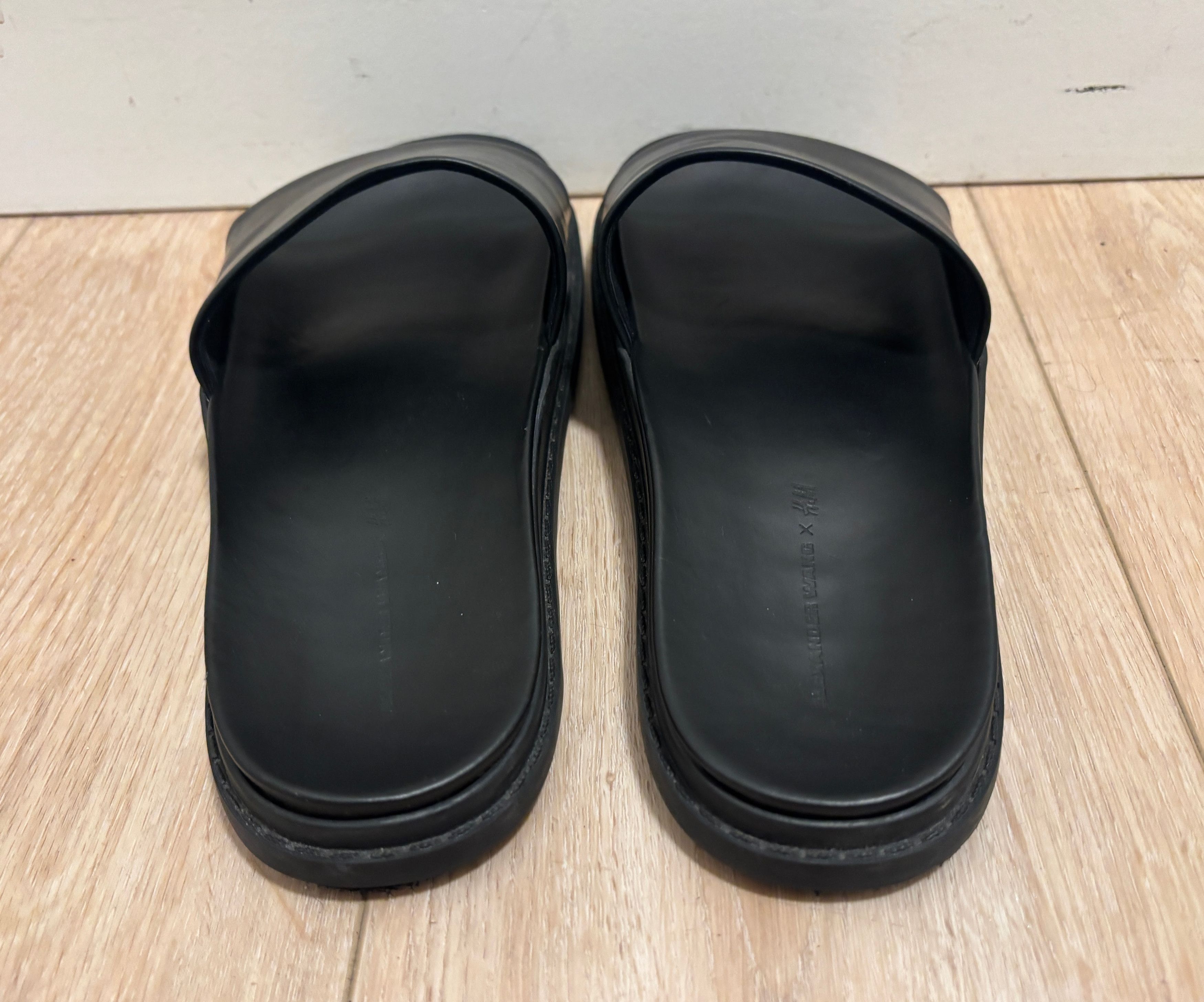 Alexander McQueen Alexander Wang x H&M Black Leather Slides - 10 Size US 10 / EU 43 - 5 Thumbnail