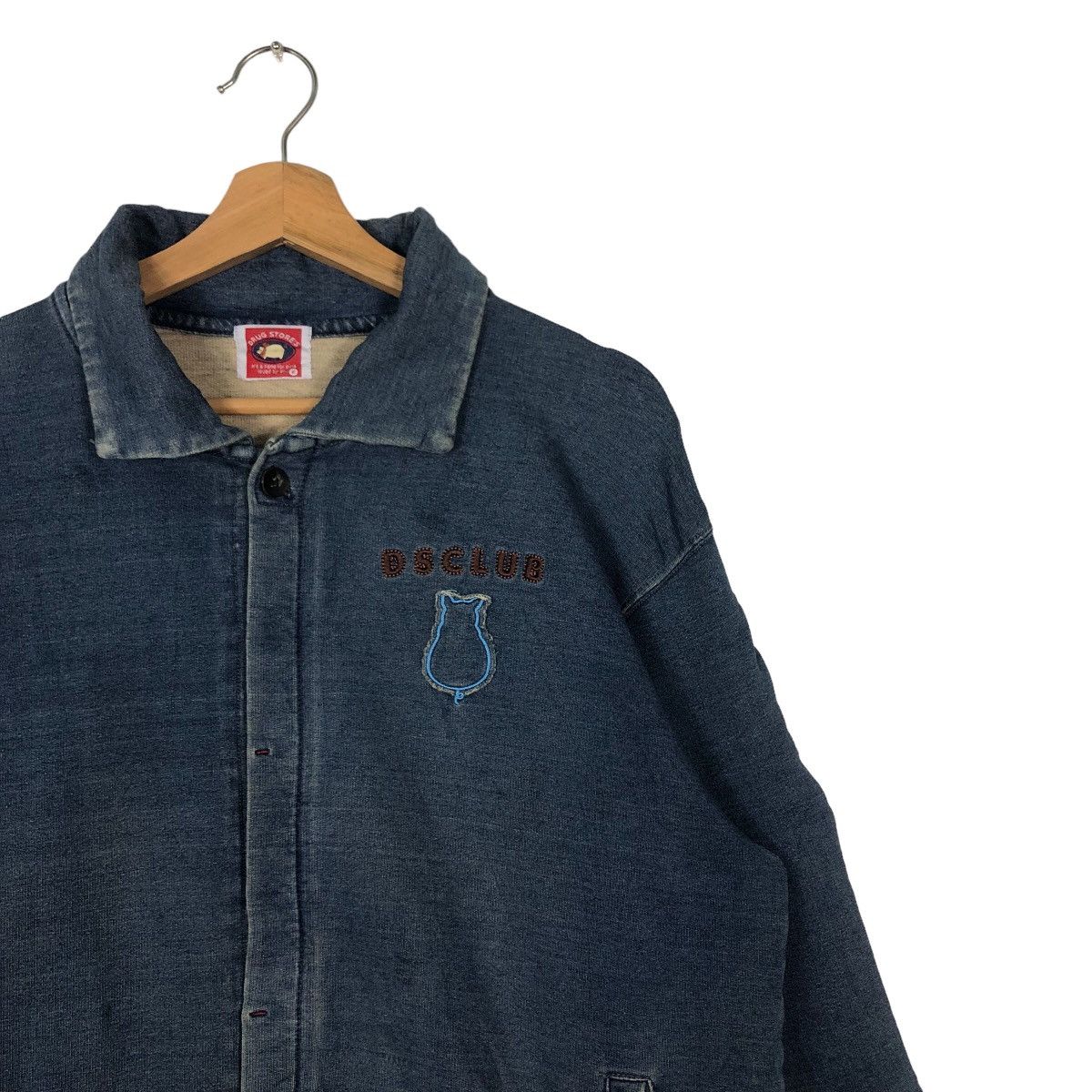 Hysteric Glamour 🔥90’s Biker Denim Jacket Drug Store’s Big Logo Racer Size US M / EU 48-50 / 2 - 5 Thumbnail
