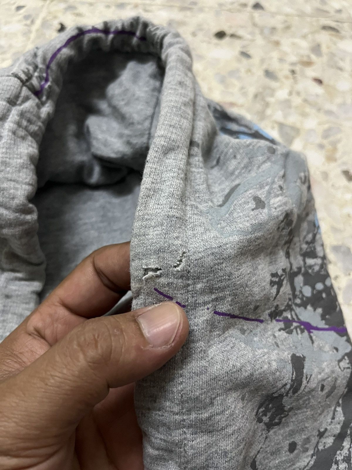 Fubu FUBU Collection Zip Hoodie Grey Paint Splatter Rare Design Size US L / EU 52-54 / 3 - 10 Thumbnail