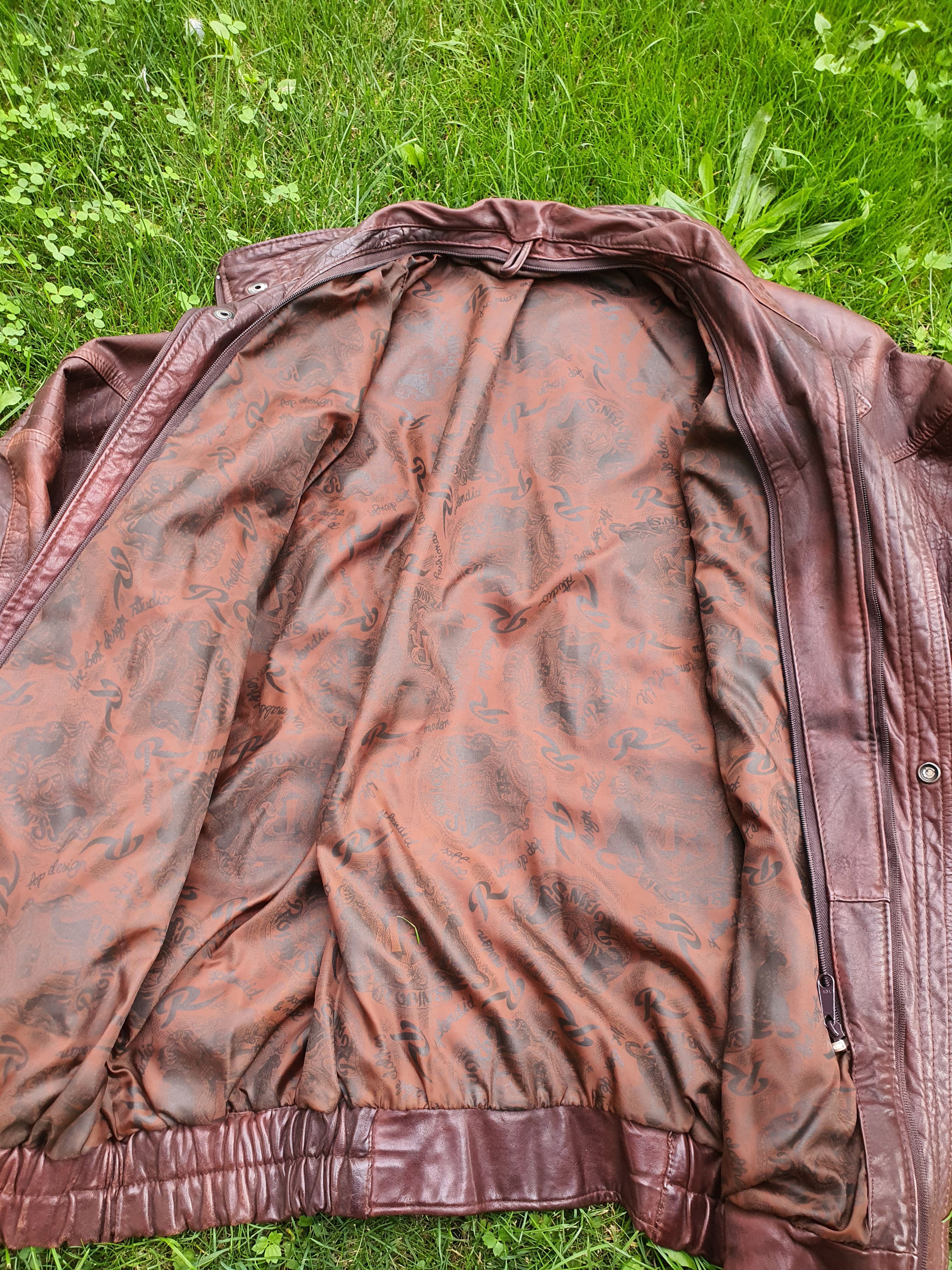 Genuine Leather × Vintage Vintage Boxy Leather Jacket Size US L / EU 52-54 / 3 - 4 Thumbnail