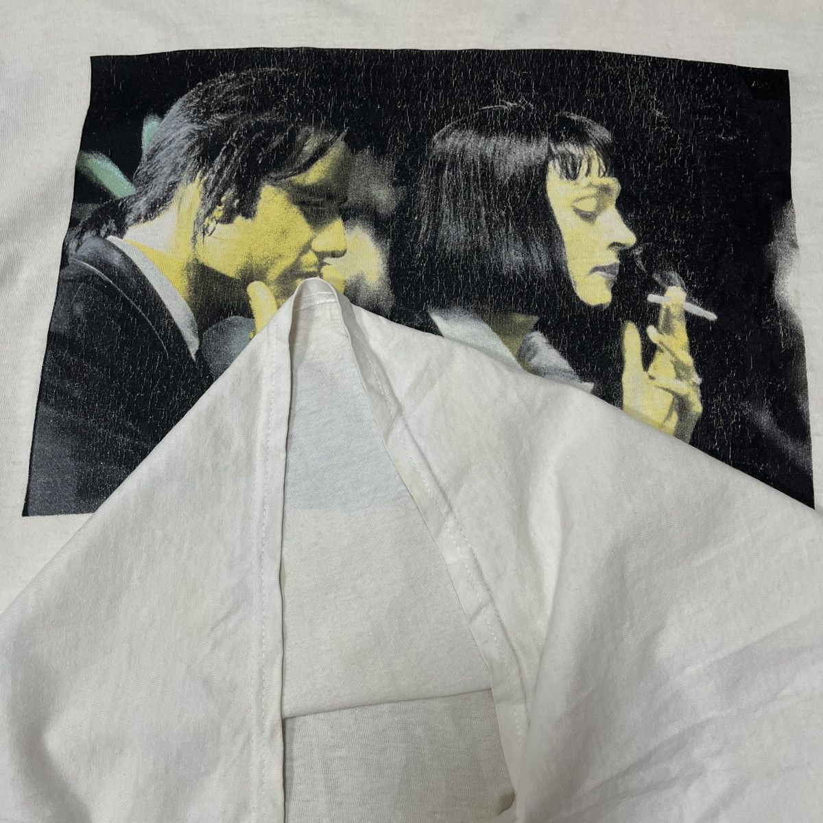 Other Pulp Fiction Movie John Travolta Uma Thurman TShirt Size US L / EU 52-54 / 3 - 15 Thumbnail
