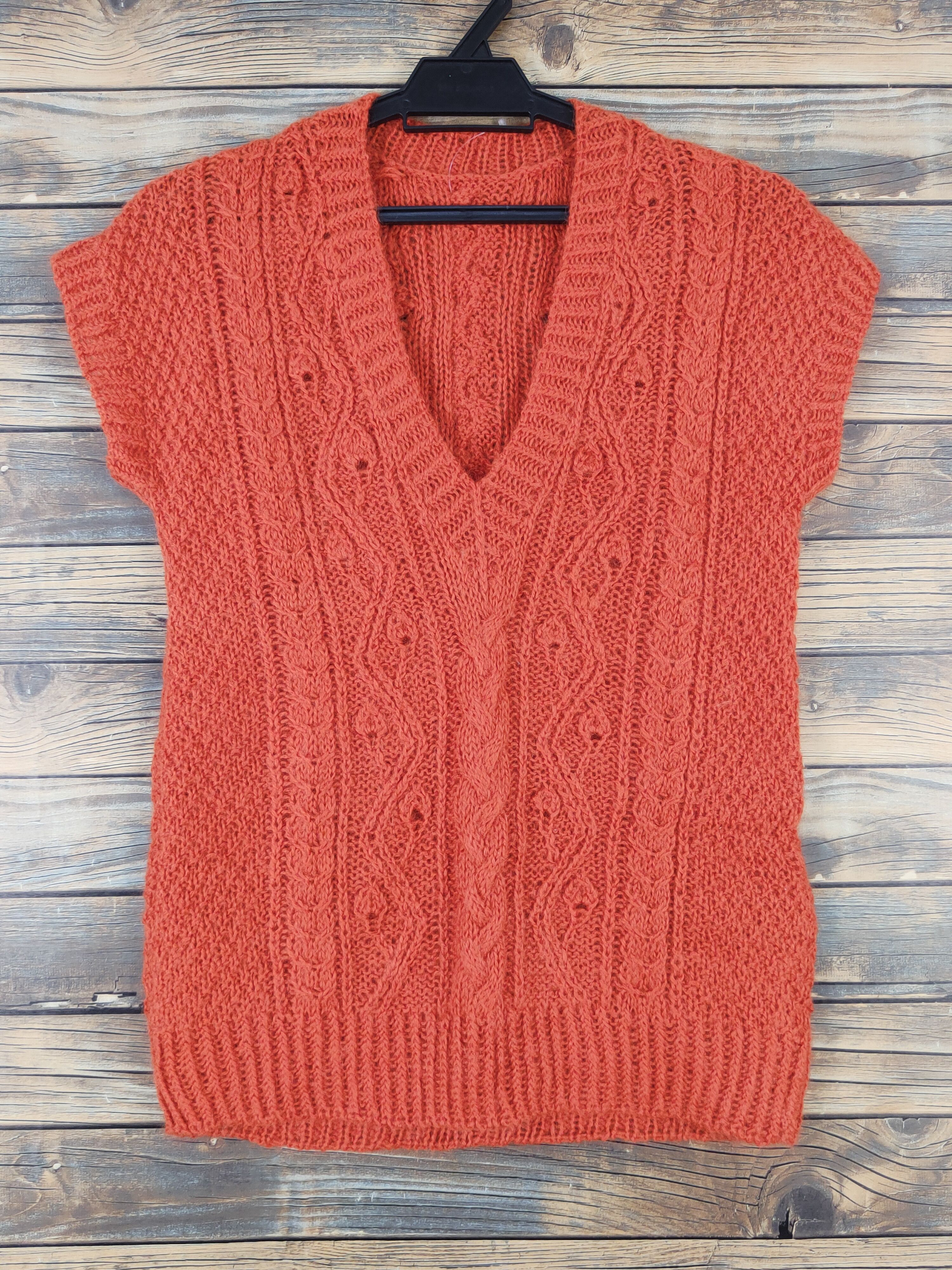 Japanese Brand Orange Knitwear Sweater Vests #W1286