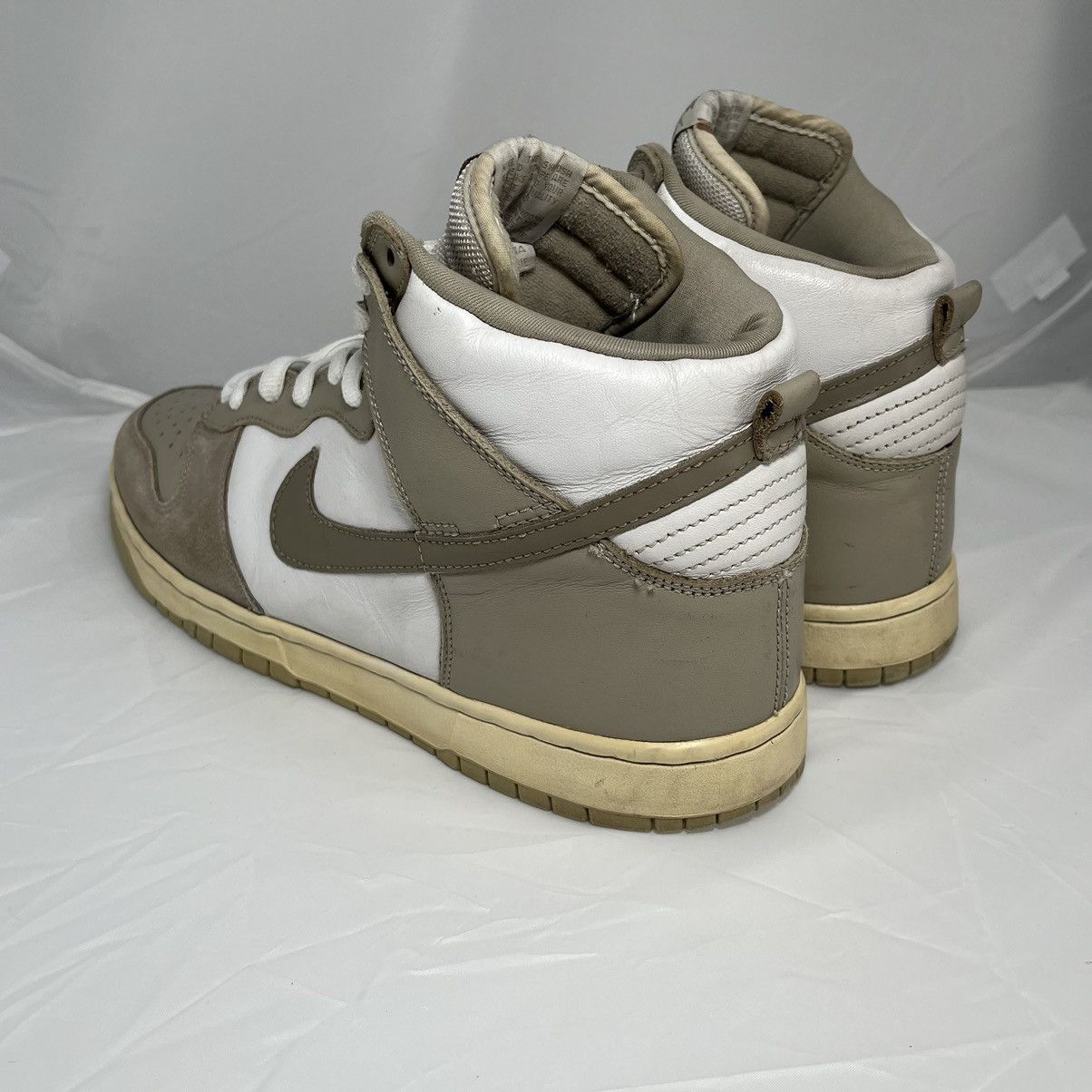 🔥GRAIL Vintage Size 11.5 Nike Dunk High Pro SB White Khaki