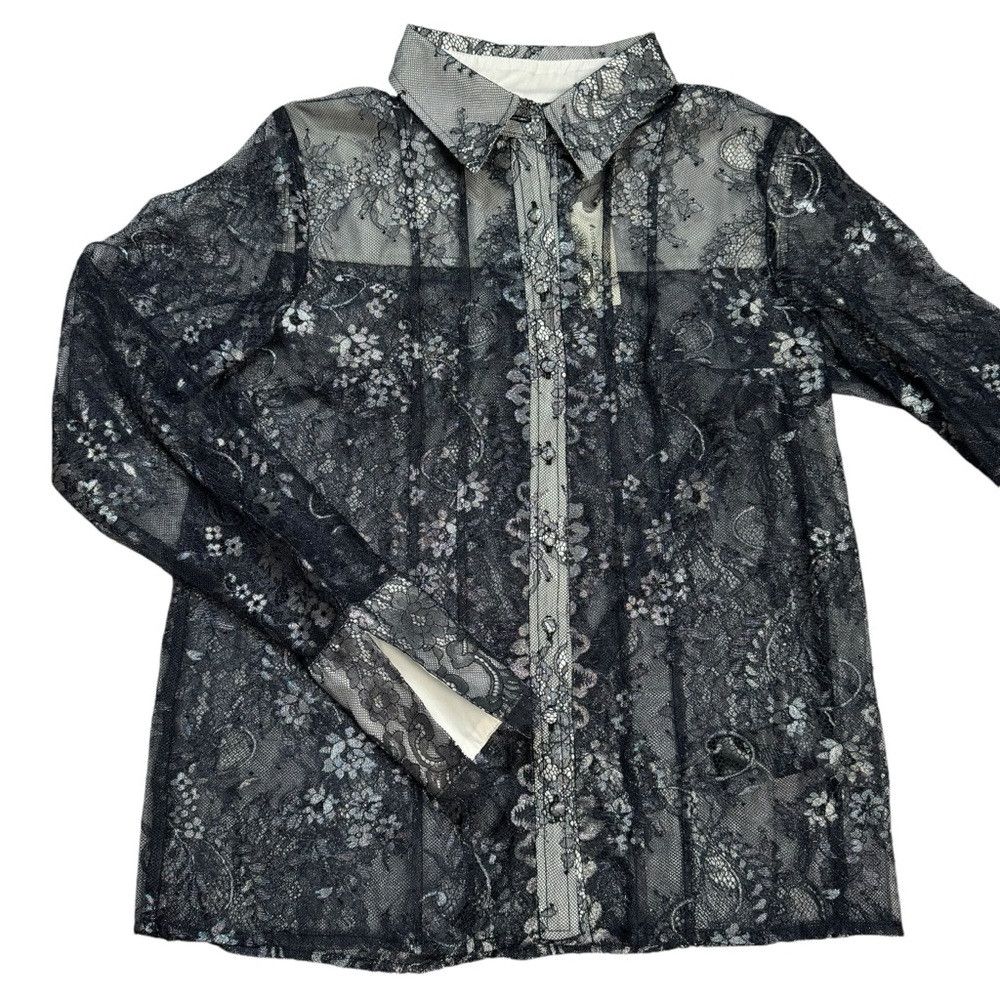 Anthropologie NWT New $130 Anthropologie Maeve Lace Long Sleeve Blouse S Size S / US 4 / IT 40 - 6 Thumbnail