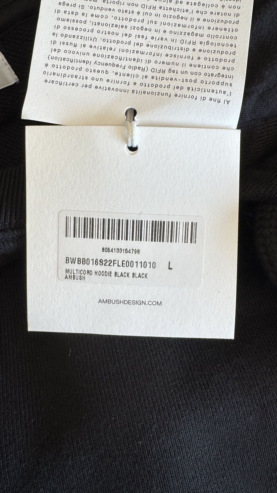 Ambush Design Ambush long sleeve hoodie black new with tags L XL Size US L / EU 52-54 / 3 - 7 Thumbnail