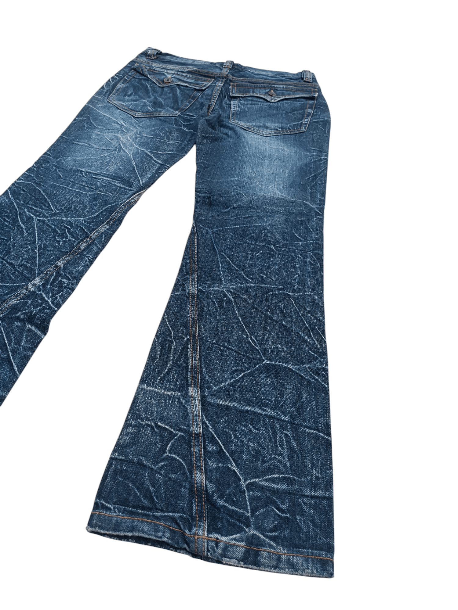 Japanese Brand FLARED NYLAUS WHISKERS JEANS VERY RARE Size US 31 - 1 Thumbnail