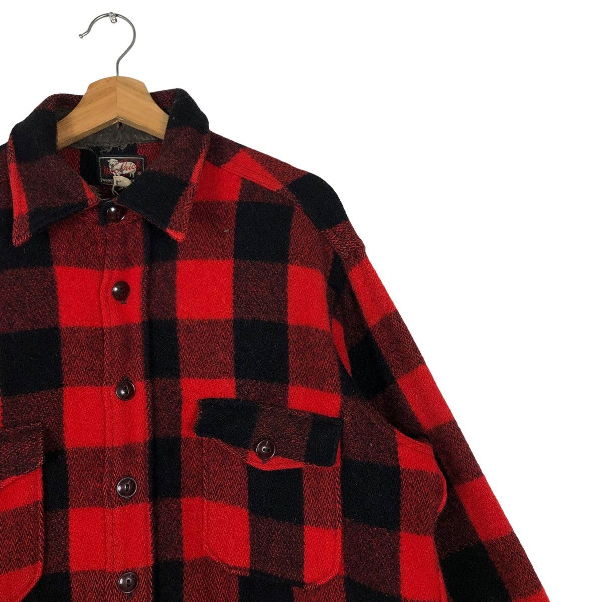 Vintage 🔥70’s Vintage Woolrich Wool Jacket Work Tartan Design Size US M / EU 48-50 / 2 - 6 Thumbnail