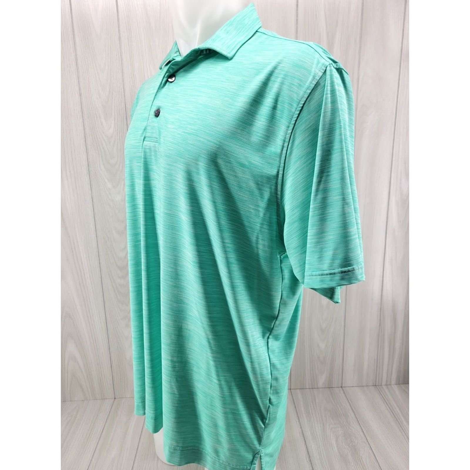 Footjoy FootJoy Polo Shirt Mens Large Golf Green Teal Short Sleeve Shirt Size US L / EU 52-54 / 3 - 2 Thumbnail