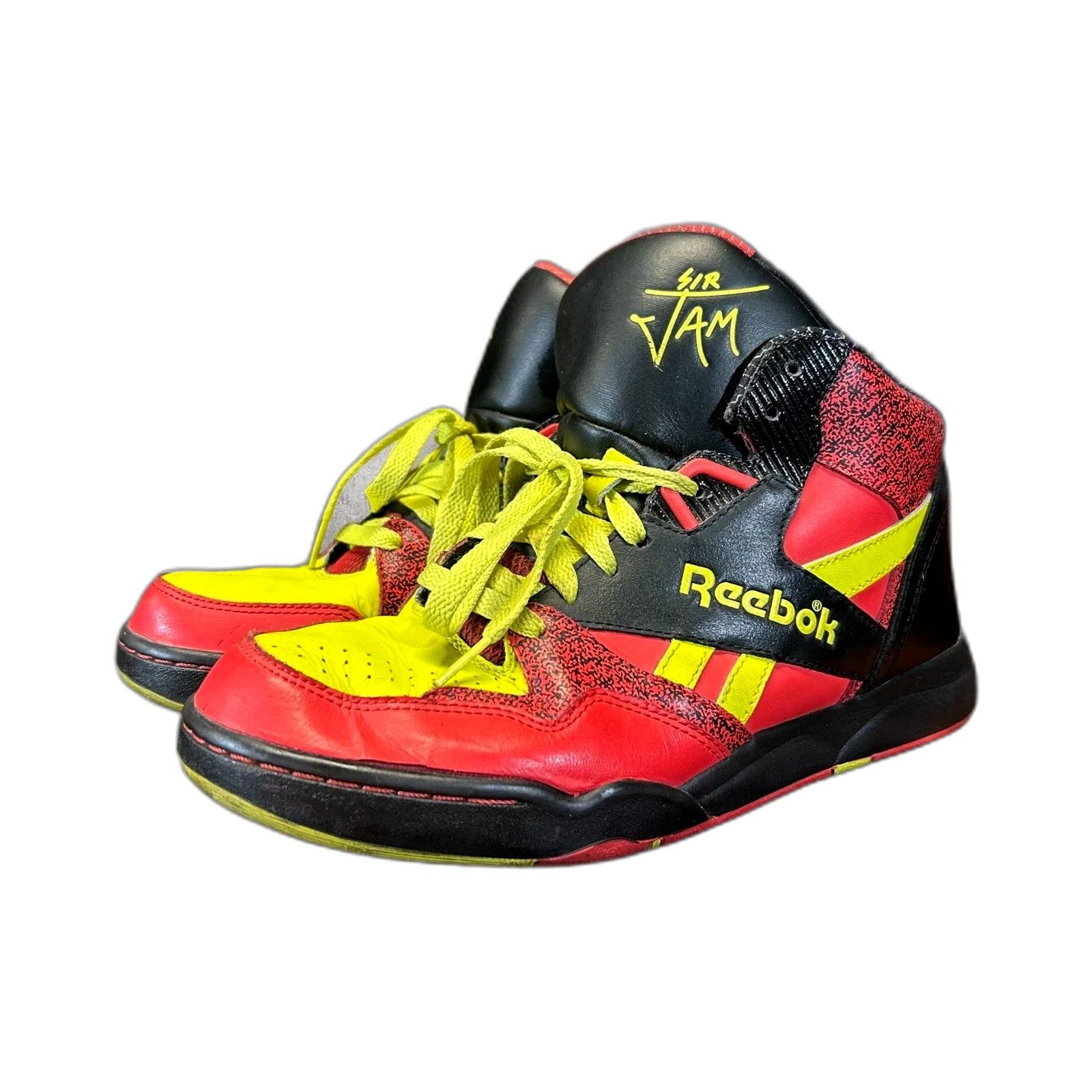 Reebok Reebok Sir Jam Size 6.5 Red Yellow 90s Hiphop Basketball Str Size US 6.5 / EU 39-40 - 4 Thumbnail