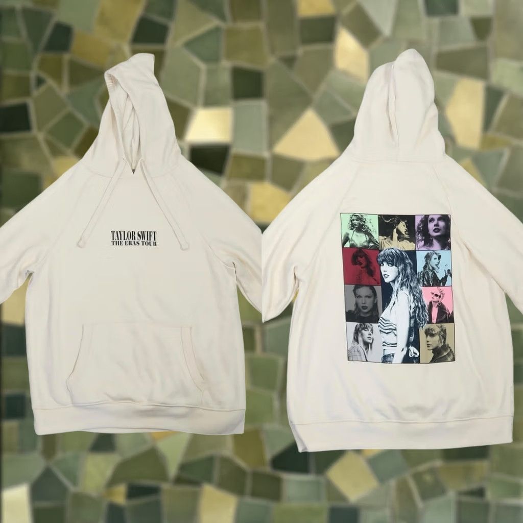 Vintage Taylor Swift The Eras Tour Beige Hoodie Graphic Sweatshirt M Womens Long Sleeve Cotton Polyester Pullover Casual Music 2023 Official merch Size M / US 6-8 / IT 42-44 - 1 Thumbnail
