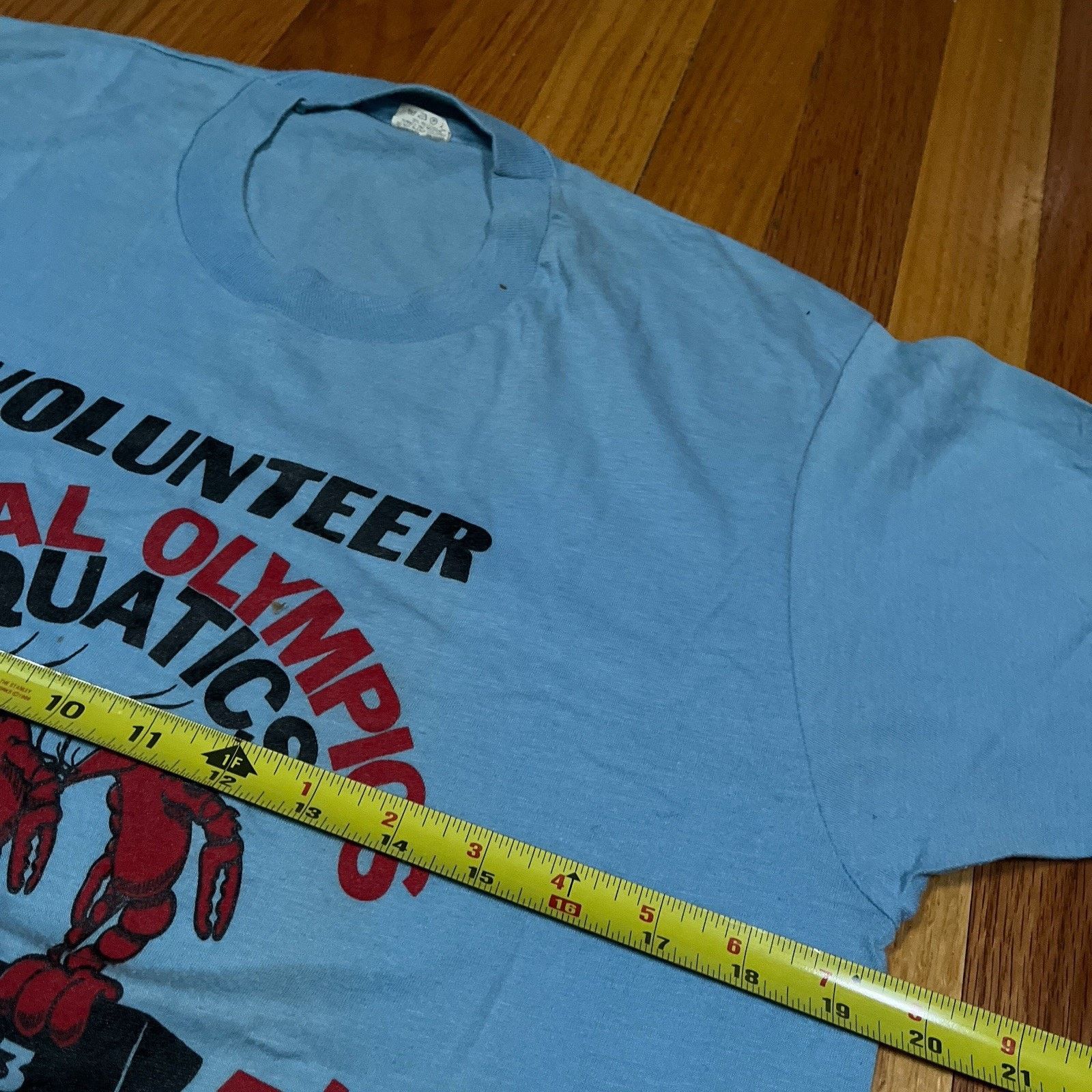 Vintage VTG Screen Stars Special Olympics Aquatics Single Stitch Tee Size US M / EU 48-50 / 2 - 4 Thumbnail