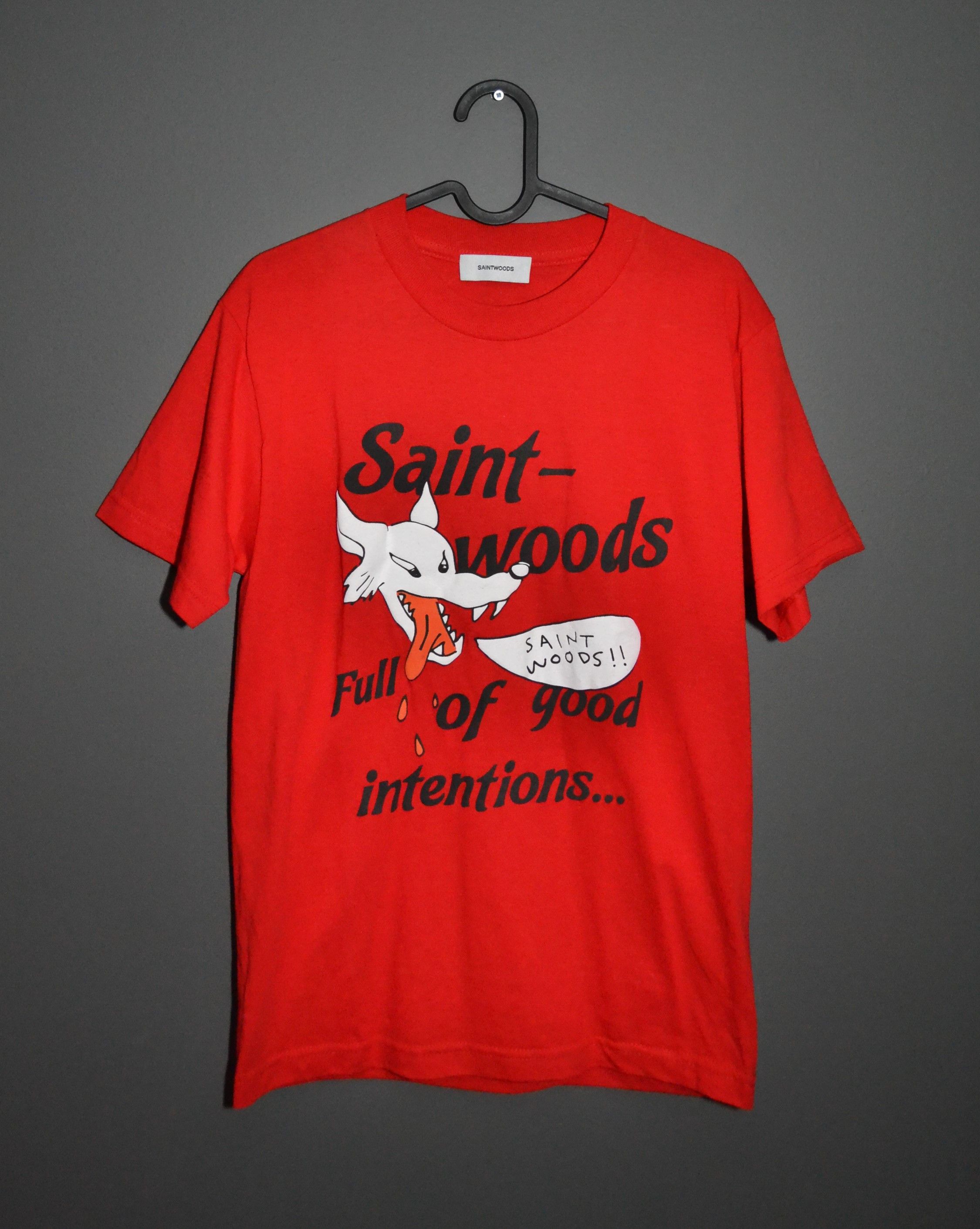 Saintwoods Saintwoods Wolf Full of Good Intentions Red T-shirt S Size US S / EU 44-46 / 1 - 2 Thumbnail