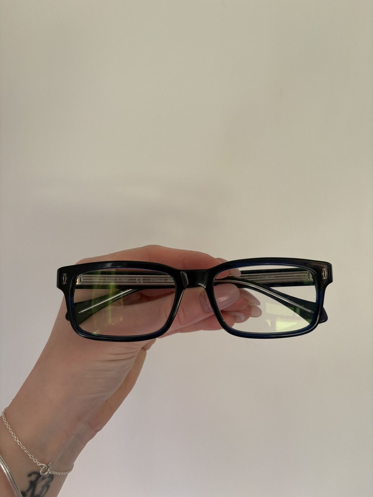 Cartier Cartier Rectangle Glasses Size 36 - 1 Thumbnail