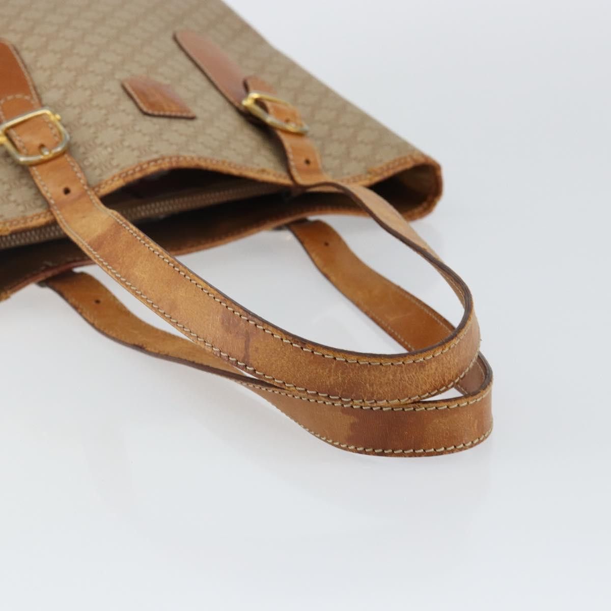 Celine CELINE Macadam Canvas Tote Bag Pvc Beige Gold Size ONE SIZE - 7 Thumbnail