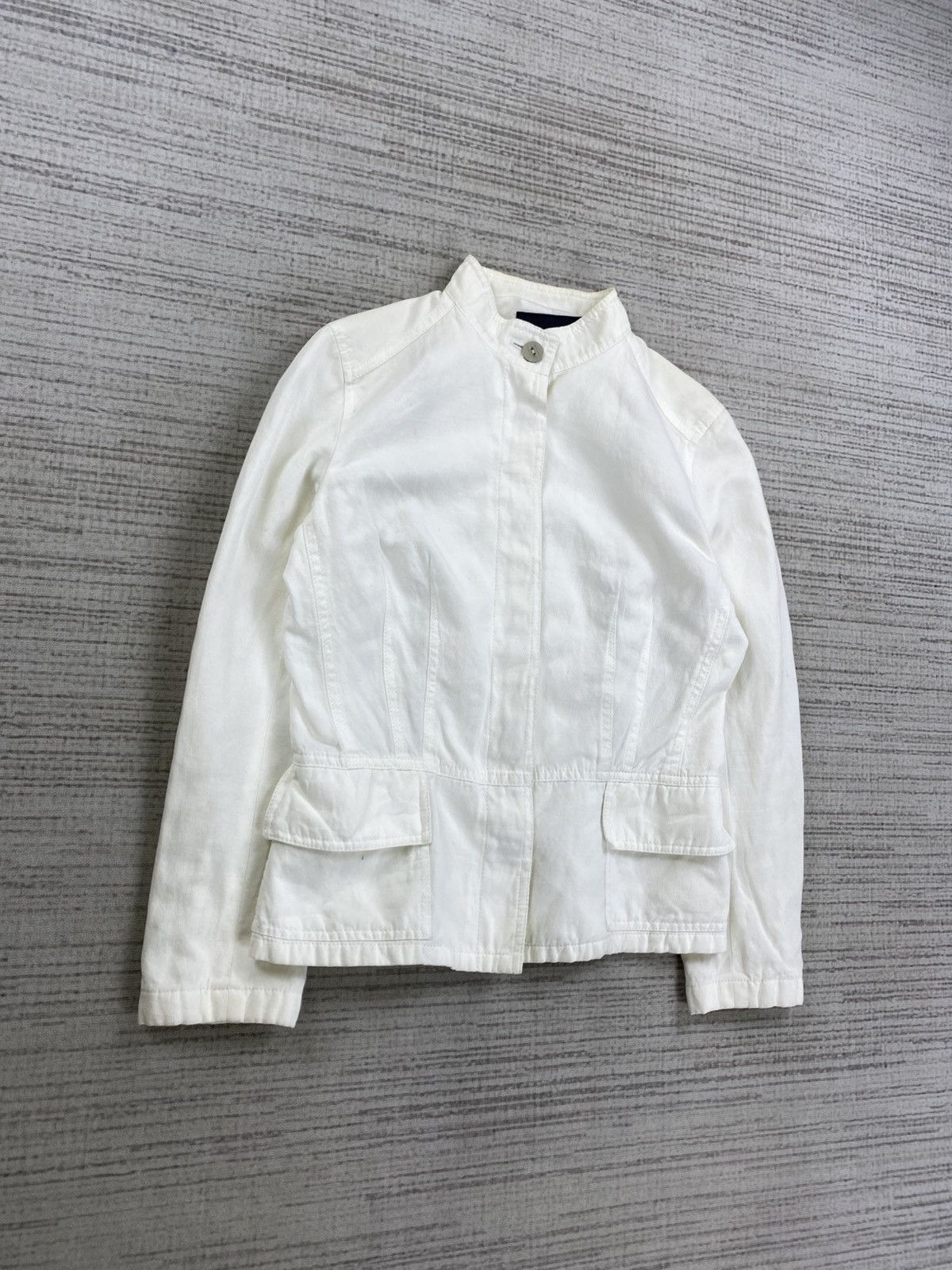 Burberry × Japanese Brand × Vintage Vintage Burberry London Full White Jacket Size S / US 4 / IT 40 - 3 Thumbnail