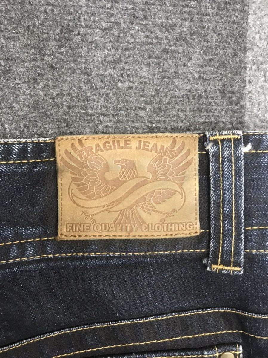 Japanese Brand FRAGILE Japan Barbed Wire Style Flare Bootcut Jeans Size 26" / US 2 / IT 38 - 17 Thumbnail