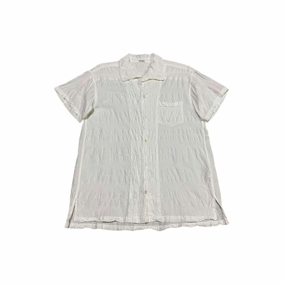 Issey Miyake 🔥Vintage Plantation Issey Miyake Wrinkled Shirt Size US M / EU 48-50 / 2 - 3 Thumbnail