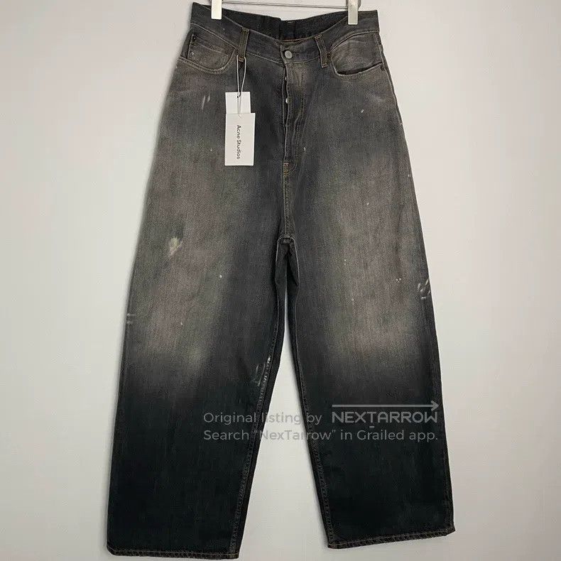 Acne Studios Acne Studios Distressed Loose Button Wide-Leg Jeans Size US 30 / EU 46 - 1 Thumbnail