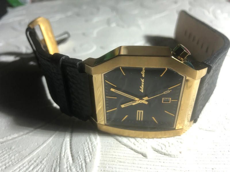 Designer Black Dice Analogue black gold Watch Size ONE SIZE - 9 Thumbnail