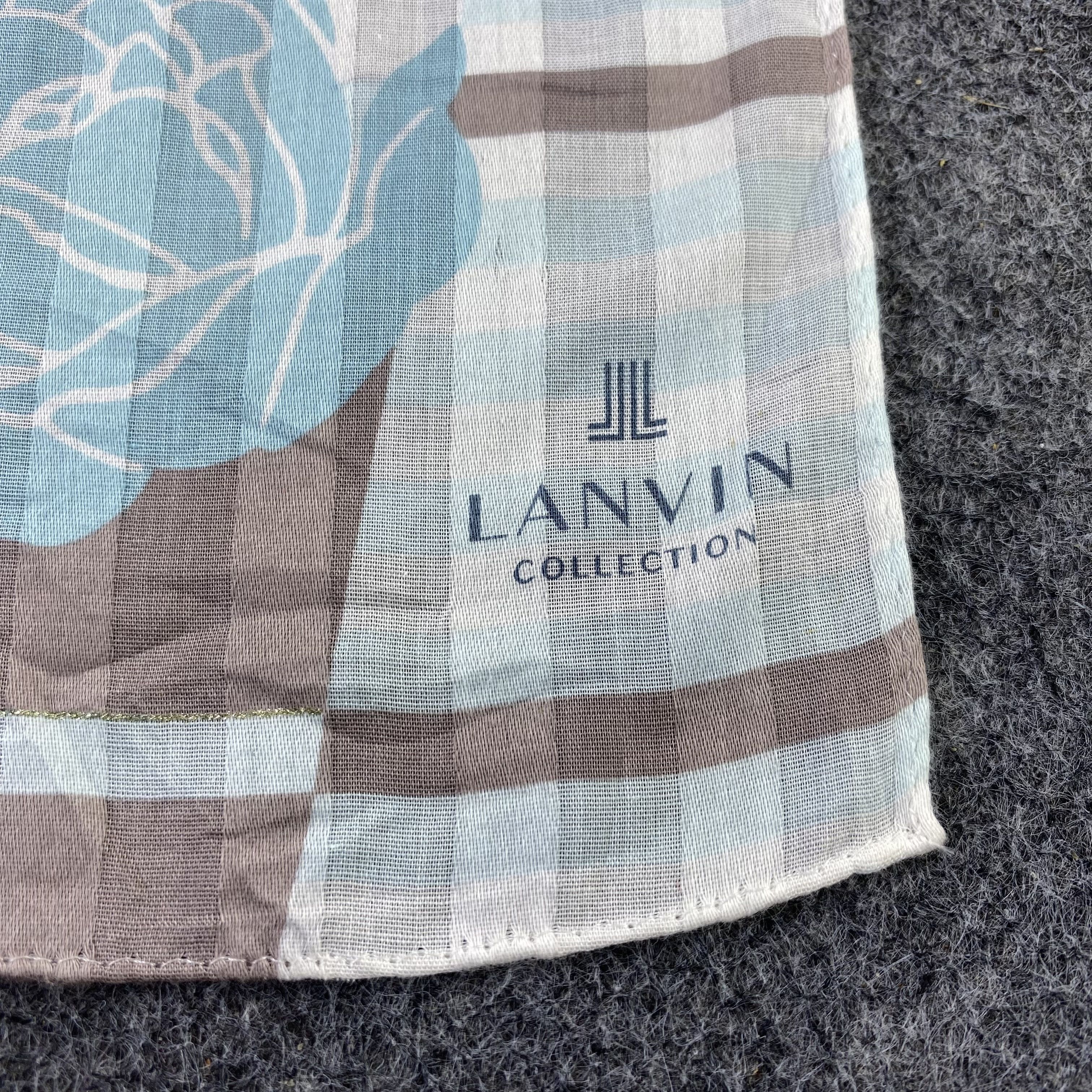 Lanvin × Vintage Lanvin Handkerchief / Bandana / Neckerchief /Headscarf-B1108 Size ONE SIZE - 5 Thumbnail