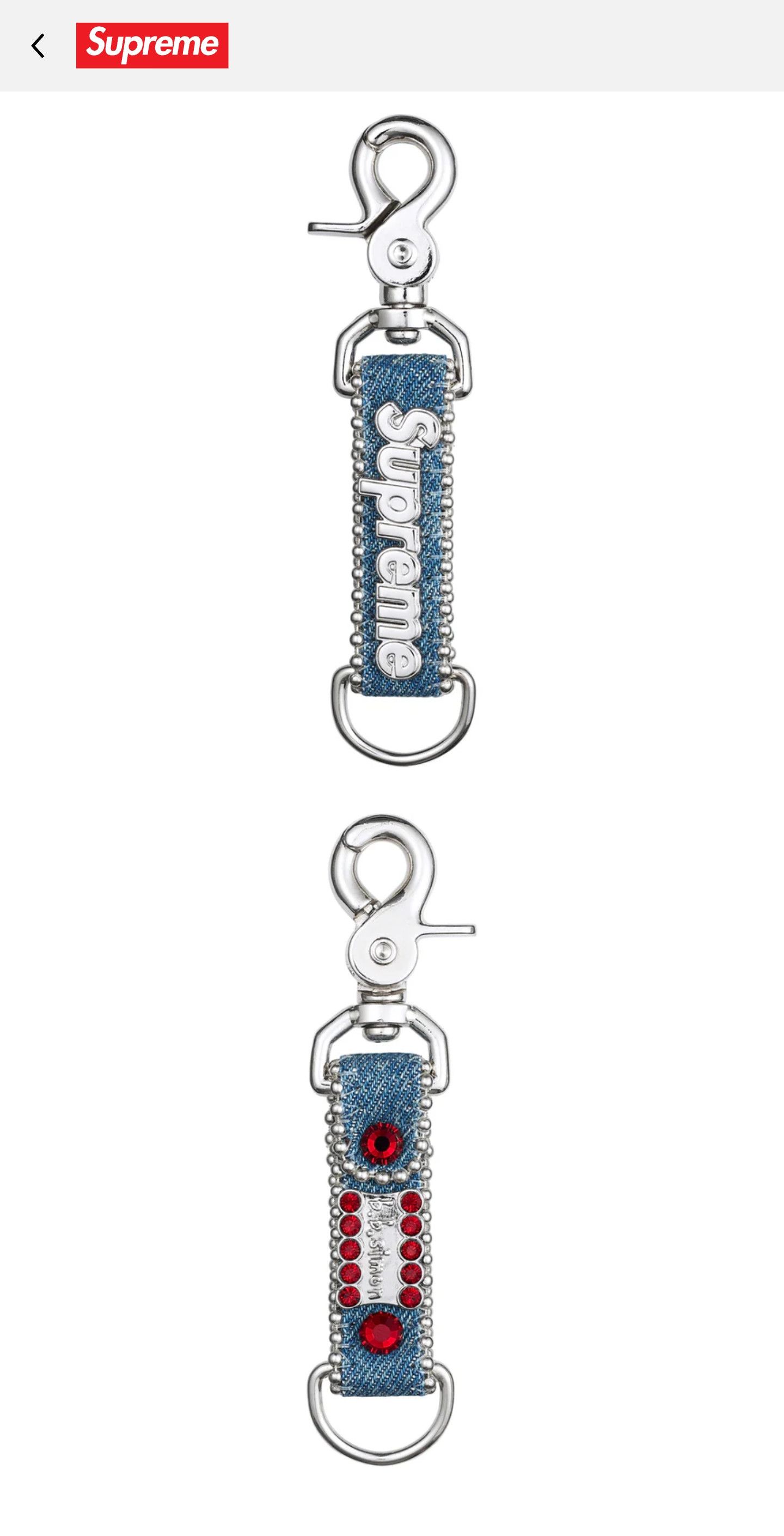 Supreme®/b.b. Simon Denim Keychain Supreme b.b. Simon Denim Keychain (SS25) - $68