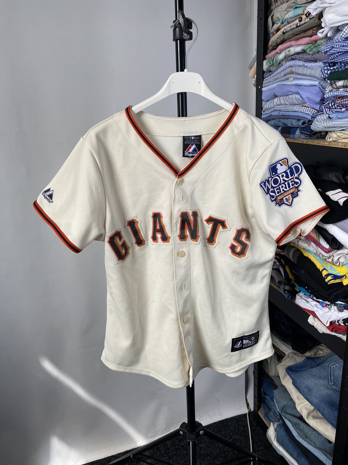 Majestic 2010 Giants World Series Jersey Womens medium