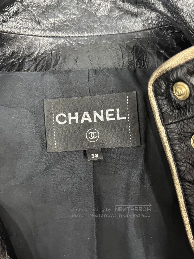 Chanel Chanel Black leather jacket Size XS / US 0-2 / IT 36-38 - 4 Thumbnail