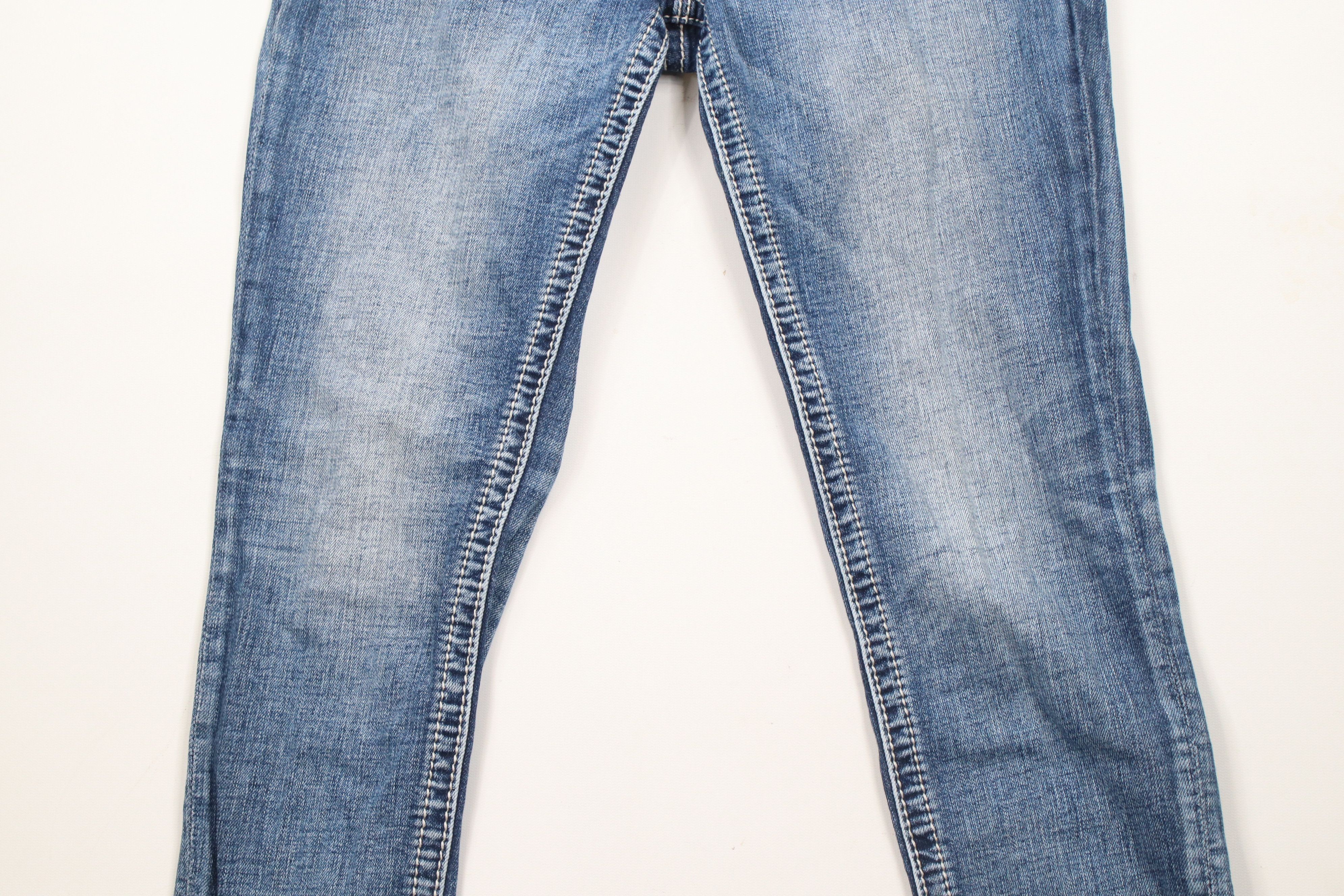 Miss Me × Vintage Miss Me Thick Stitch Stretch Hailey Skinny Leg Denim Jeans Size 29" - 3 Thumbnail