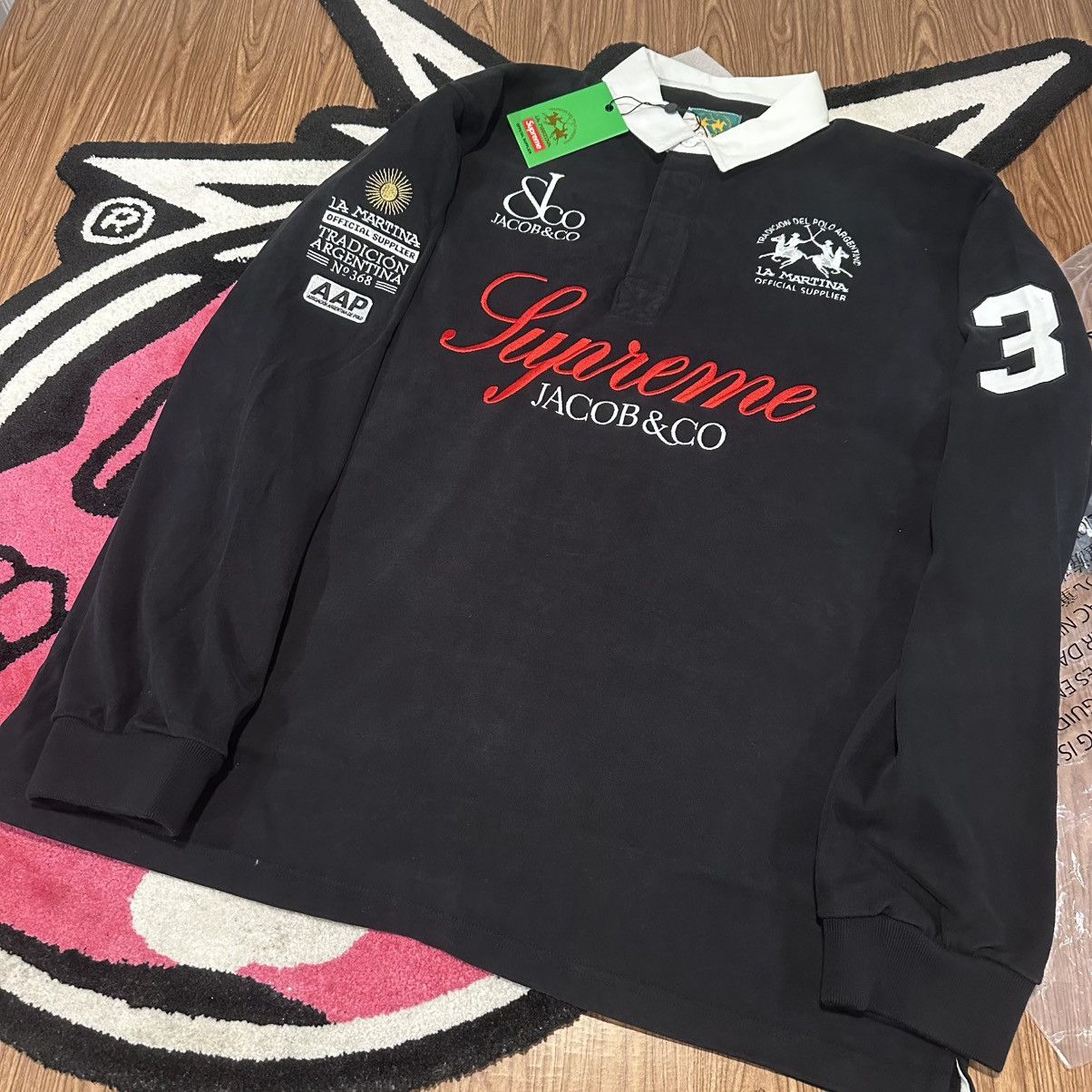 Jacob & Co. × Supreme Supreme La Martina Rugby – Black – Small