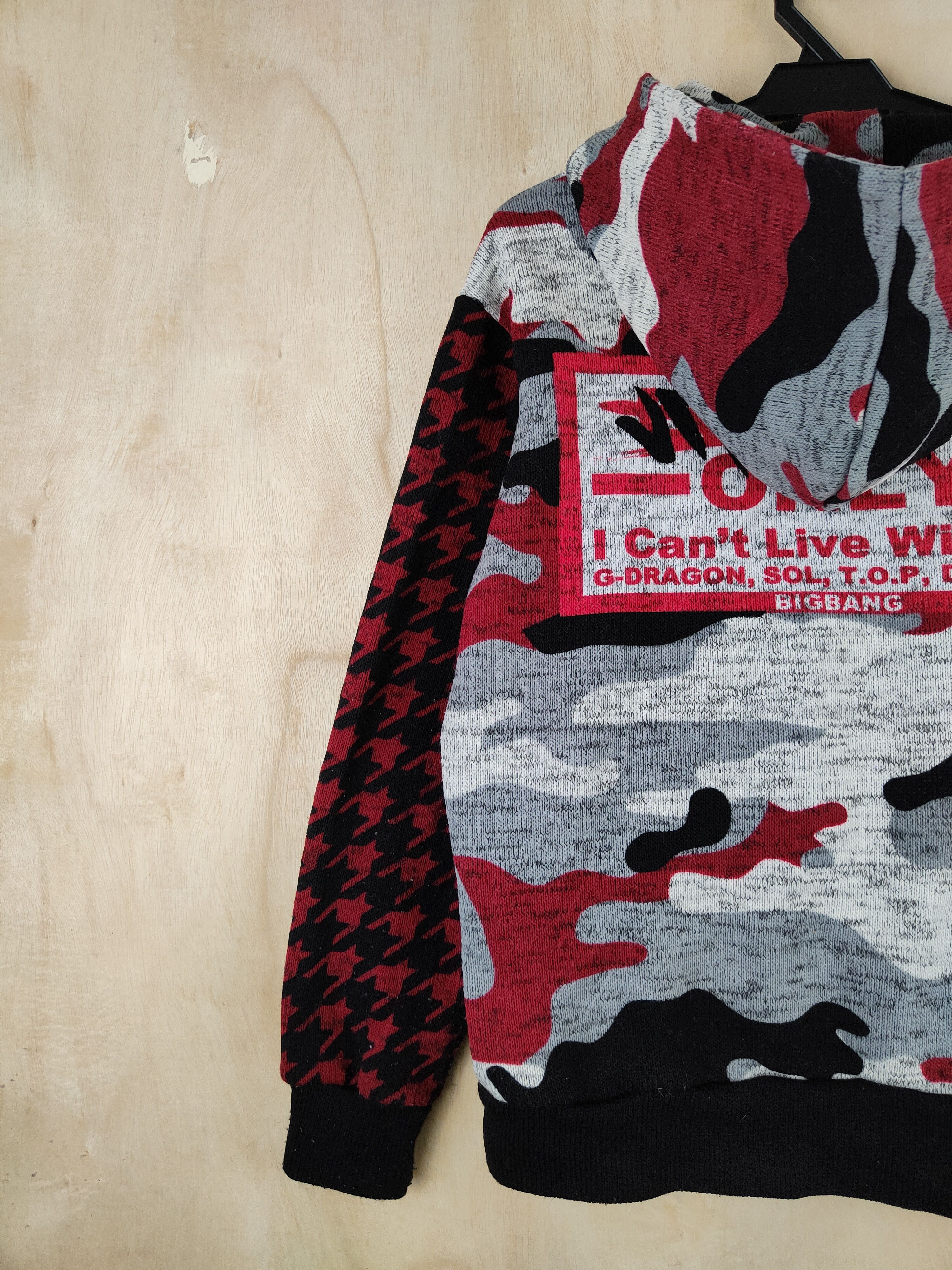 Japanese Brand Japanese Brand Red Bigbang Knitwear Hoodie Sweaters #S2549 Size L / US 10 / IT 46 - 4 Thumbnail