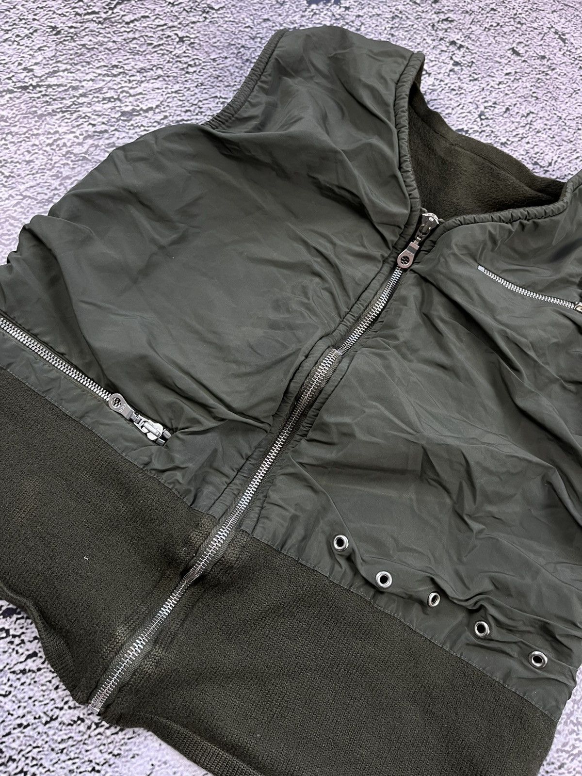 Japanese Brand Tech-Military Fleece Nylon Vest Archive Inspired Gorpcore Size M / US 6-8 / IT 42-44 - 4 Thumbnail