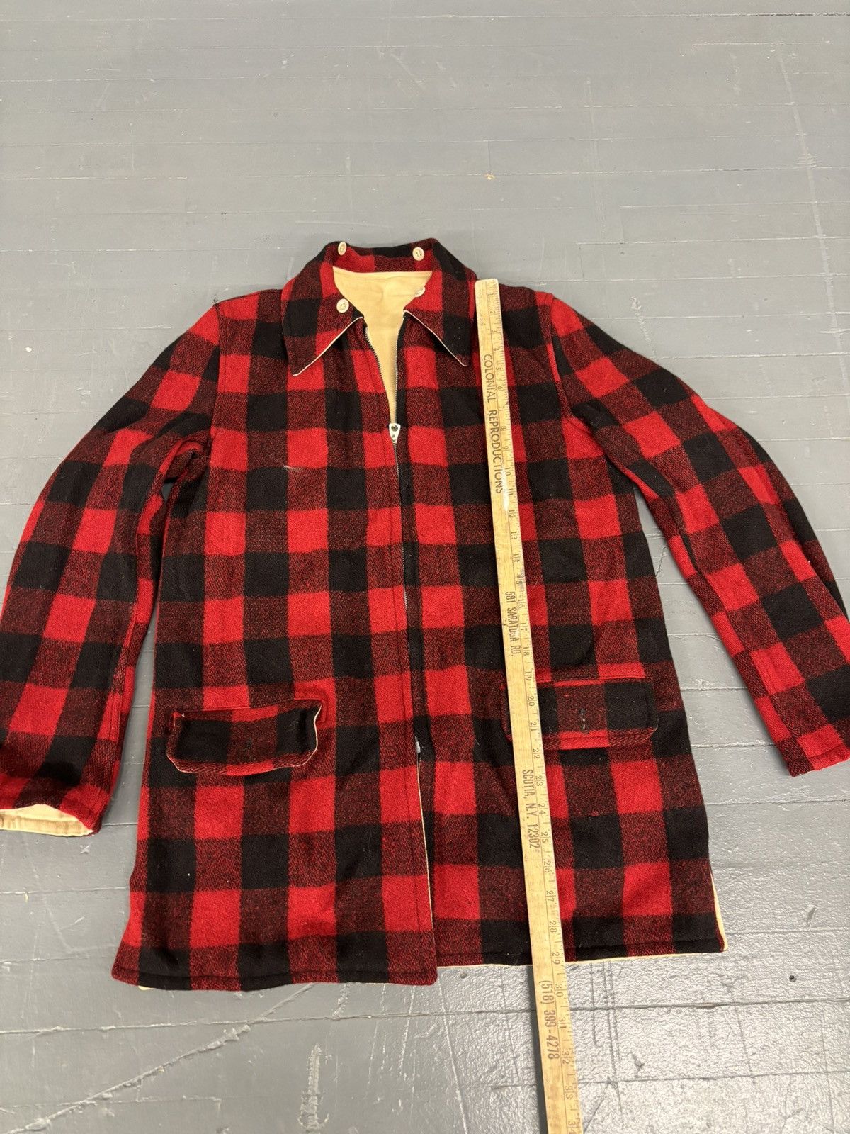 Vintage Vintage 50s/60s king O_wear plaid reversible jacket Size US L / EU 52-54 / 3 - 6 Thumbnail