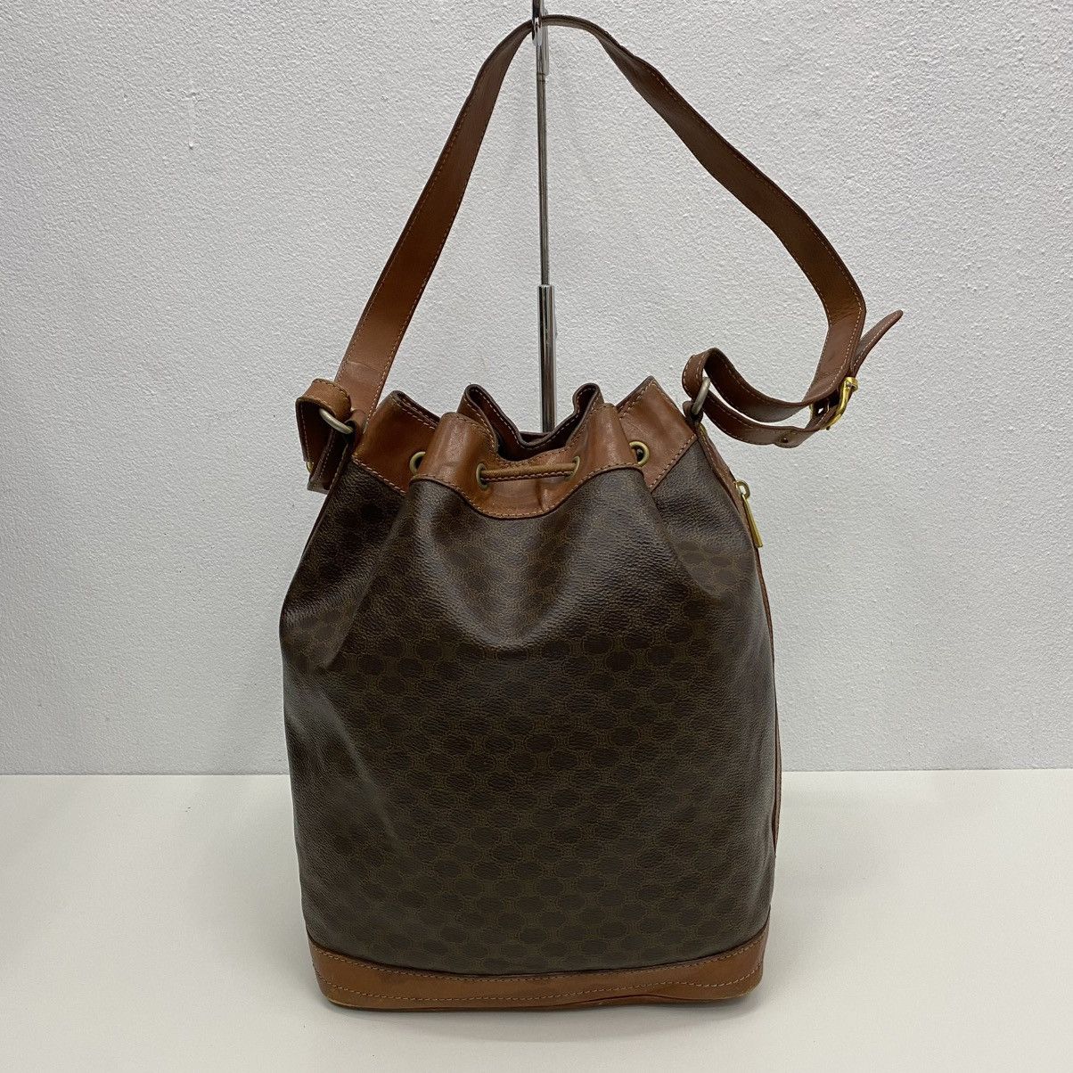 Celine ‼️LASTDROP‼️ CELINE MACADAM BUCKET DRAWSTRING SHOULDER BAG Size ONE SIZE - 3 Thumbnail
