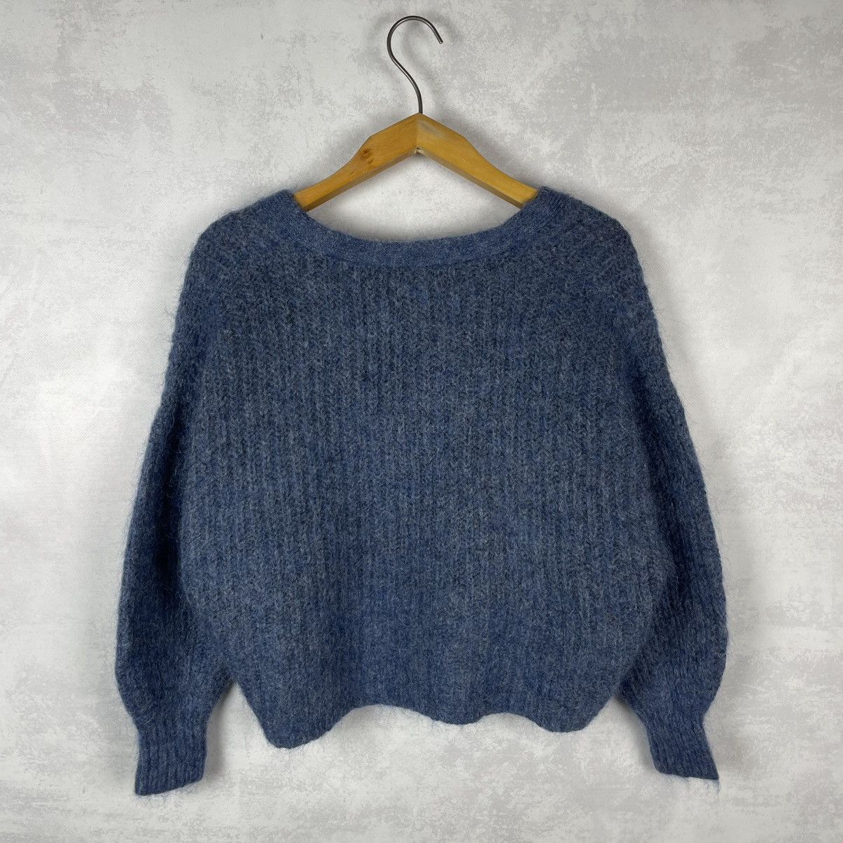 Sezane Sezane Kid Mohair Merino Wool Achille Cardigan Sweater Size XS / US 0-2 / IT 36-38 - 4 Thumbnail