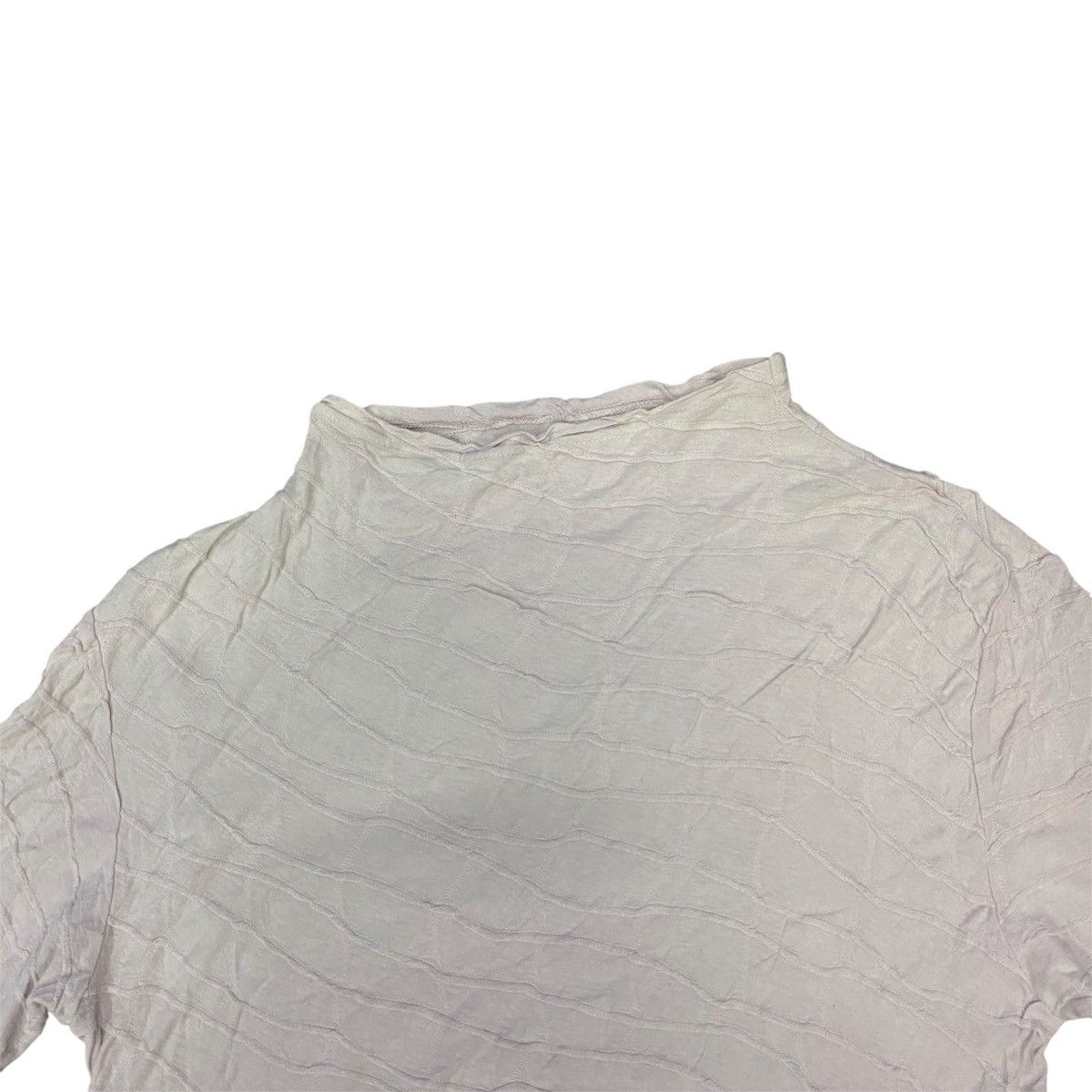 Issey Miyake Plantation Issey Miyake Top Blouse Textured Knit Size XS / US 0-2 / IT 36-38 - 5 Thumbnail