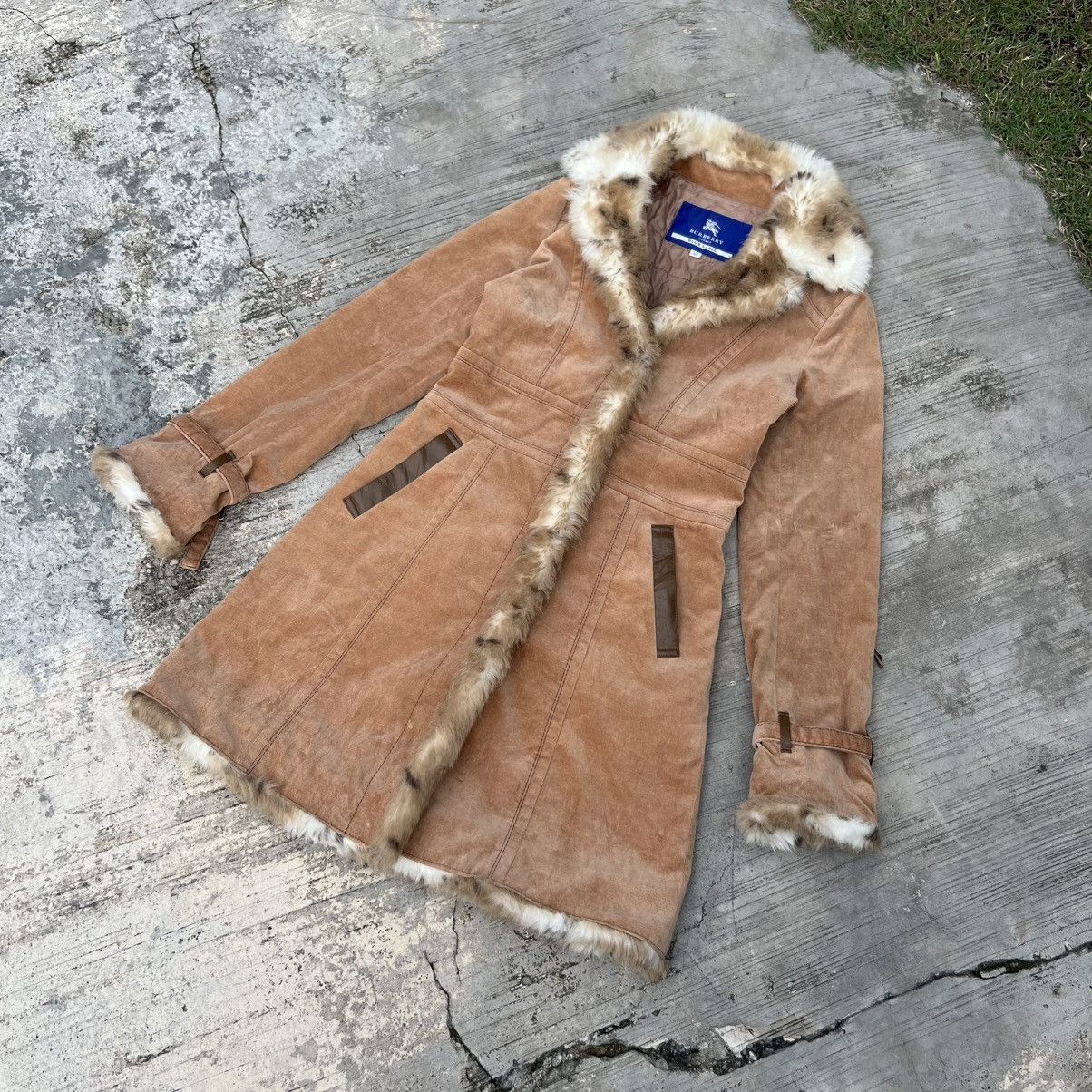 Burberry “BURBERRY” LEOPARD FUR LONG JACKET Size XS / US 0-2 / IT 36-38 - 1 Thumbnail