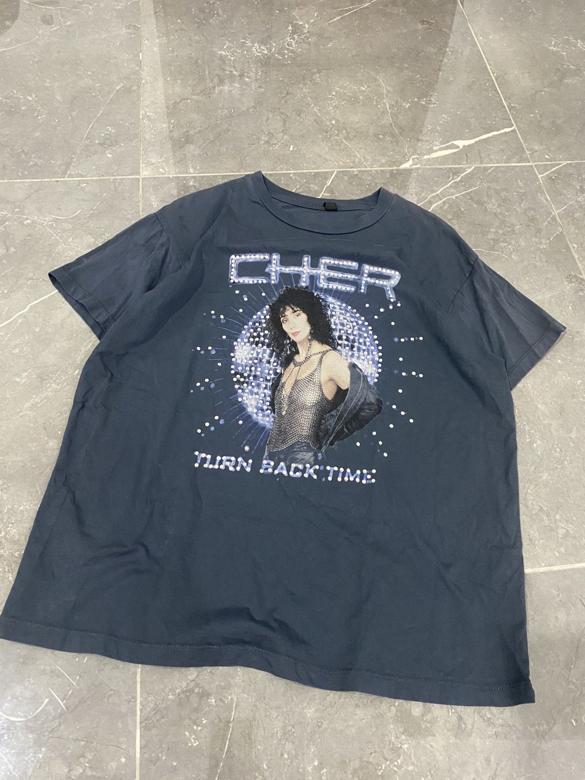Band Tees × Vintage Cher Turn Back Time Y2K Glitter Y2K Shirt Size US M / EU 48-50 / 2 - 1 Thumbnail