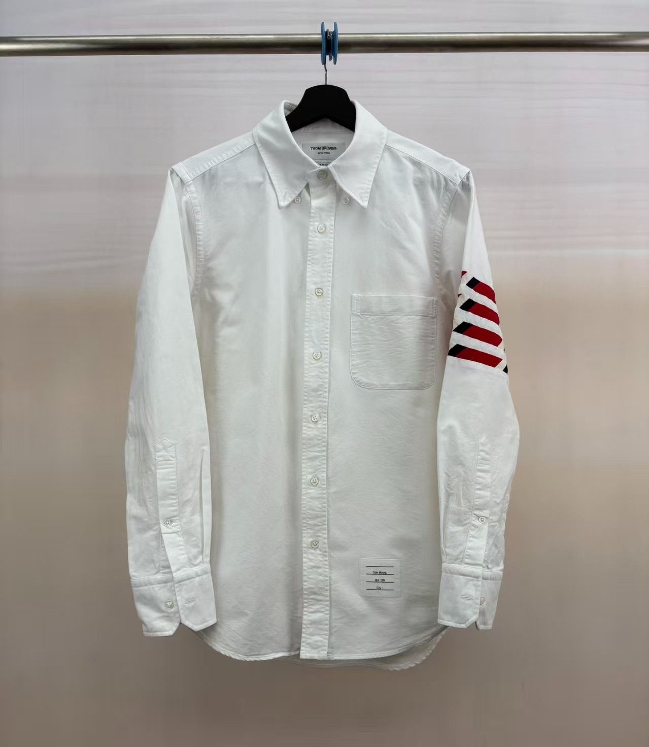 Thom Browne Thom Browne Oxford Cloth Shirt with Stripes - dmc Size US XL / EU 56 / 4 - 1 Thumbnail