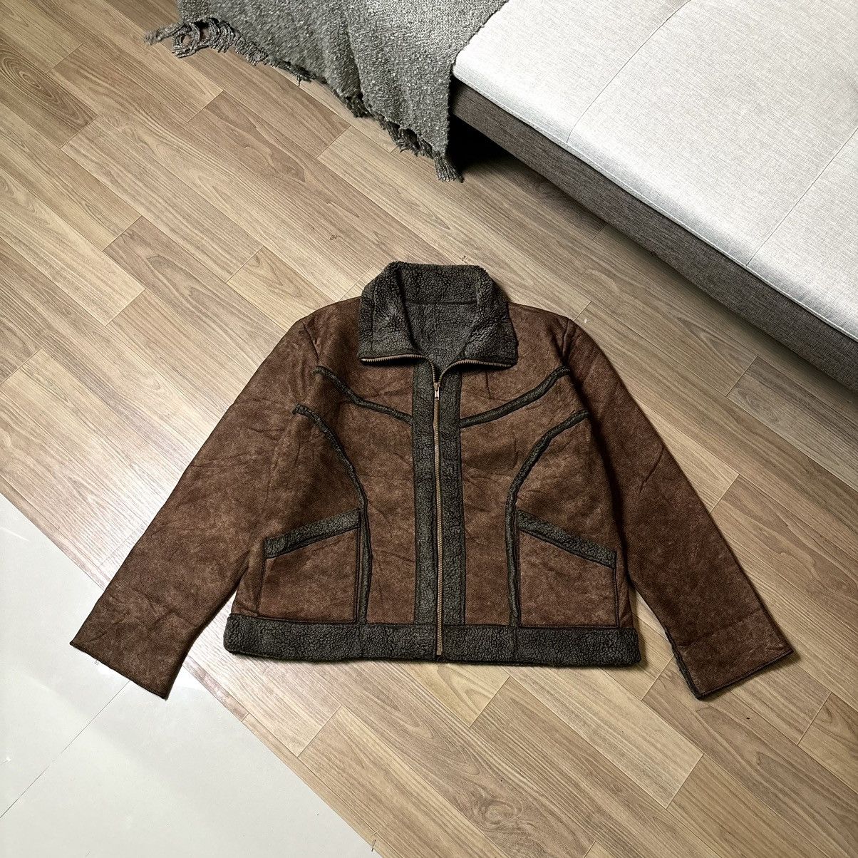If Six Was Nine × Le Grande Bleu (L.G.B.) Ifsixwasnine LGB Style fur jacket vintage Y2K japan Size US M / EU 48-50 / 2 - 3 Thumbnail