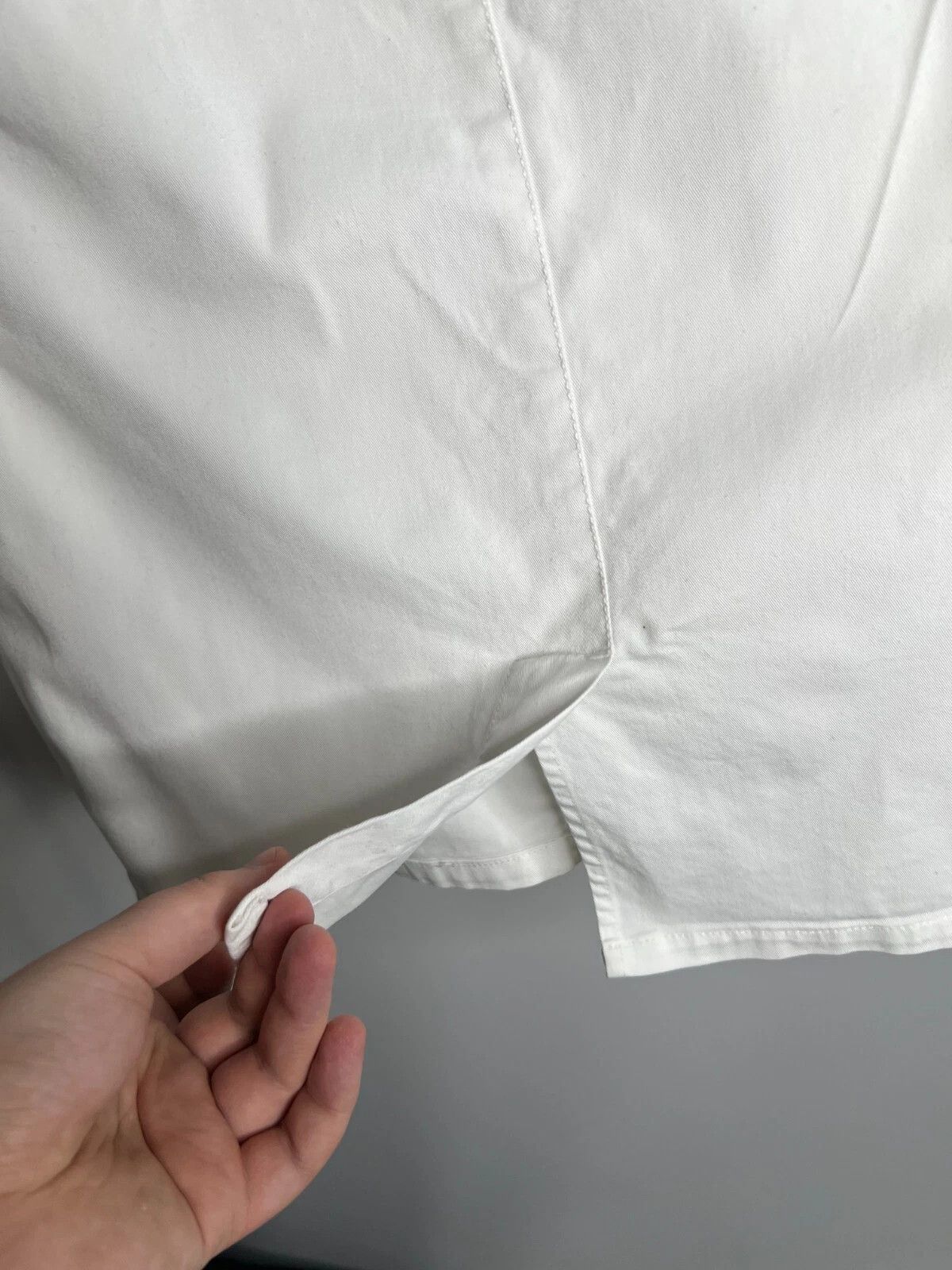 Burberry Burberry London Women's White Cotton Blend Jeans Skirt Size 30" / US 8 / IT 44 - 10 Thumbnail