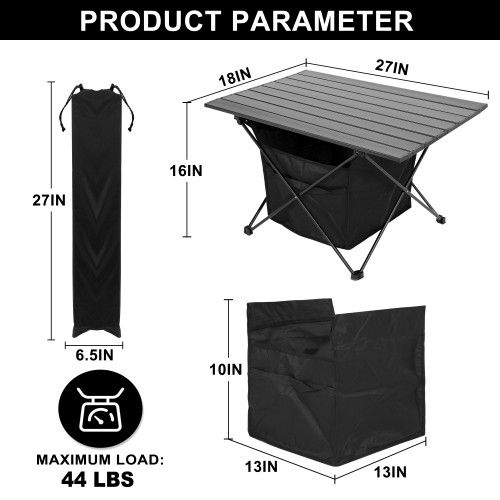 Designer × Homemade YSSOA Portable Folding Aluminum Alloy Table with High-Capaci Size US L / EU 52-54 / 3 - 7 Thumbnail
