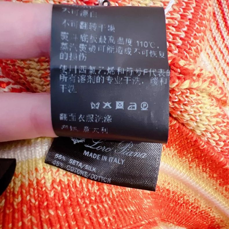 Loro Piana LORO PIANA Orange x yellow gradient knit set Size M / US 6-8 / IT 42-44 - 9 Thumbnail